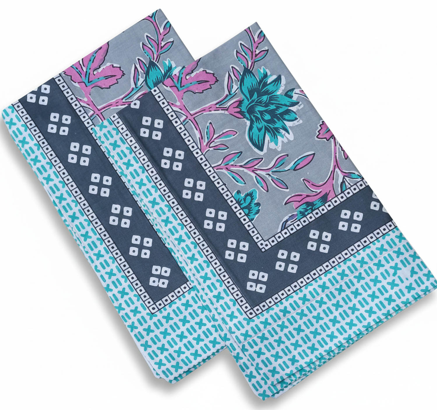 Dream Pillow Cover 17 x 27 Inch Double Stitching Chain Pillow Pair Pack