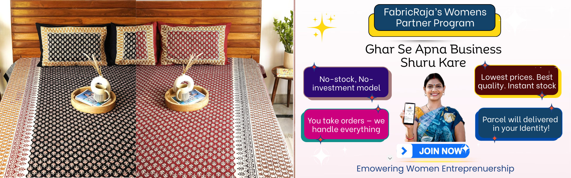 fabricRaja women program banner