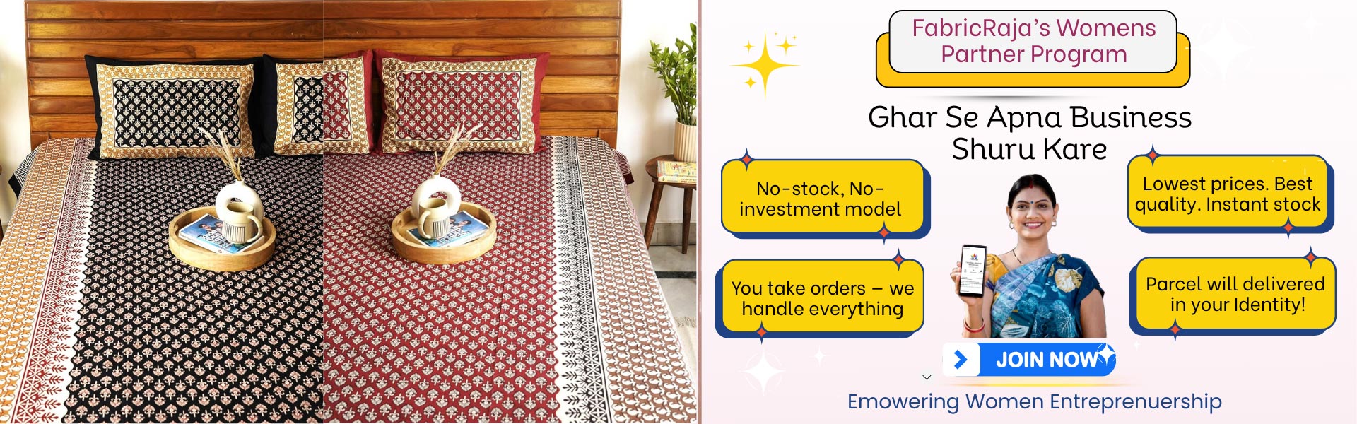 fabricRaja women program banner