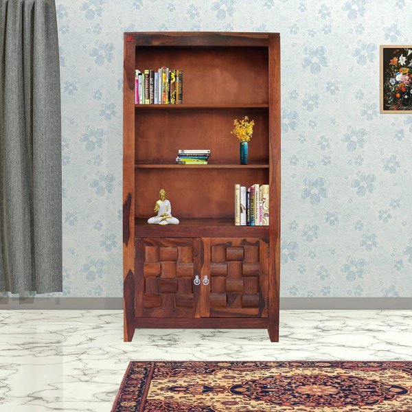 Aaram By Zebrs Bookcase 2 Door Storage for Home Living Room