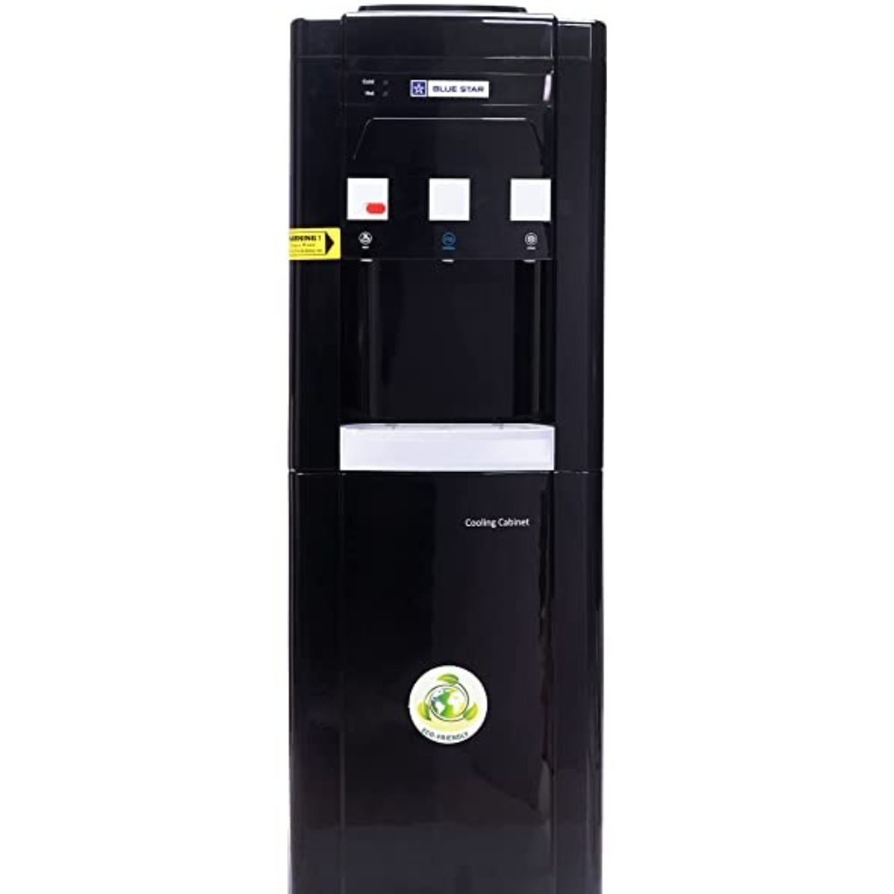 Blue Star Water Dispenser with Refrigerator Black Color