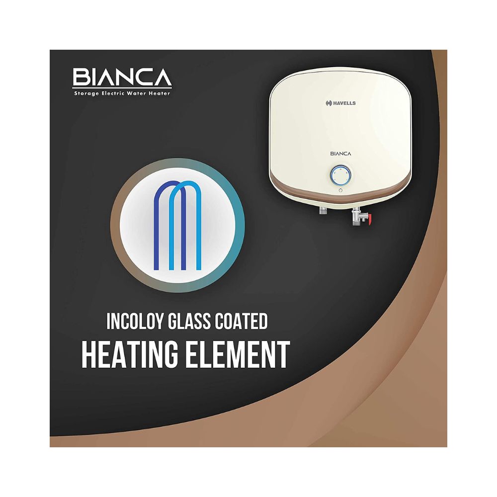 Havells Bianca 25Litre Vertical Storage Water Heater (Geyser) Ivory Gold