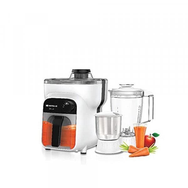 Havells Stilus Juicer Mixer Grinder 500W with 3 Jar (Grey White)