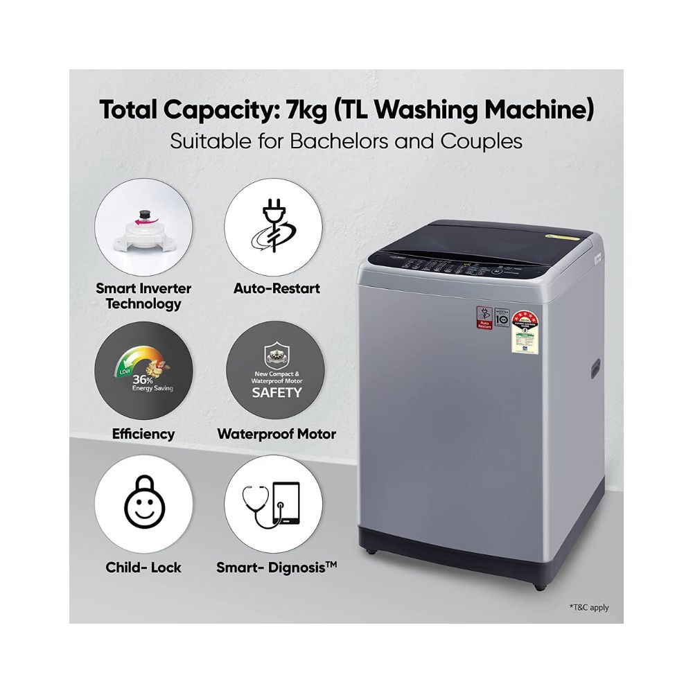 Lg Fully Automatic Washing Machine 7kg Top Loading