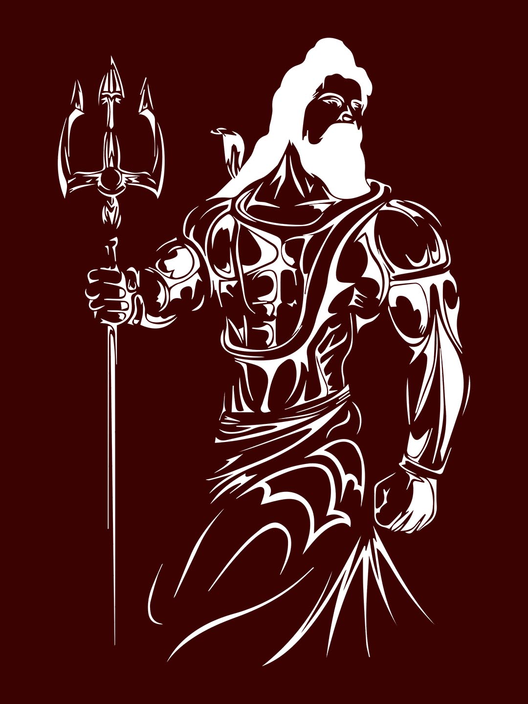 AGHORI MAROON T-SHIRT