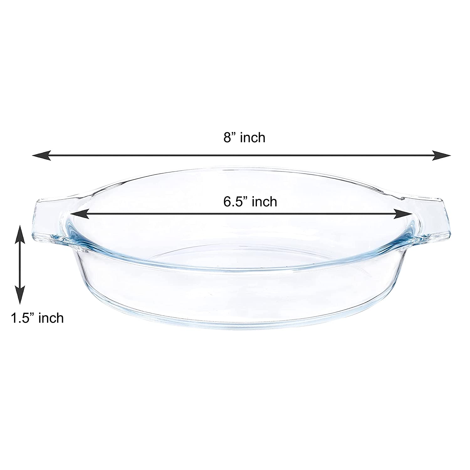 Borosilicate Glass Baking Dish, 300 ML, Set of 2