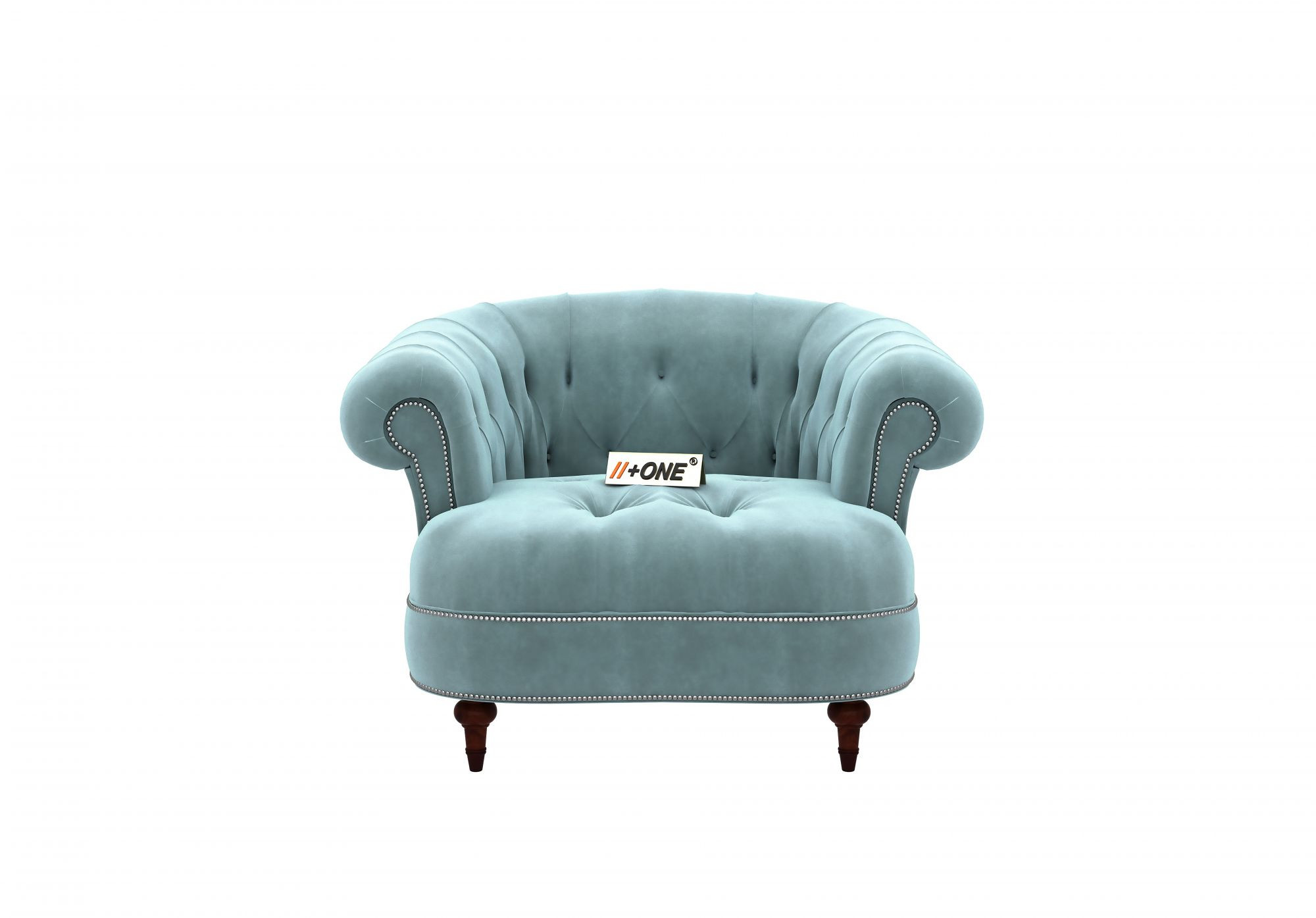 Duke Dusk Blue 1 Seater Sofa