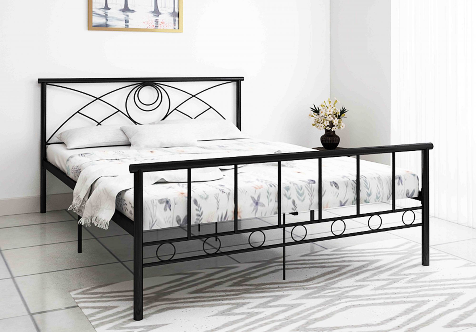 Oscar Metal Bed Queen Size