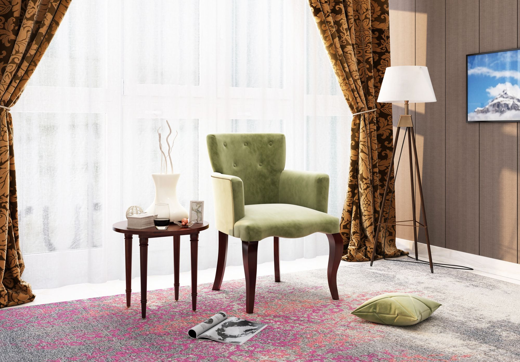 Crown Green Lounge Chair