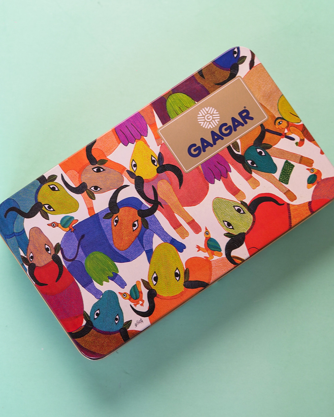 Gud Ajwain - Gond Art Tin box