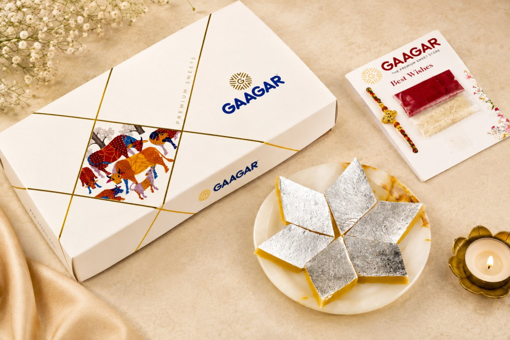 Image of Kaju Katli  + Rakhi