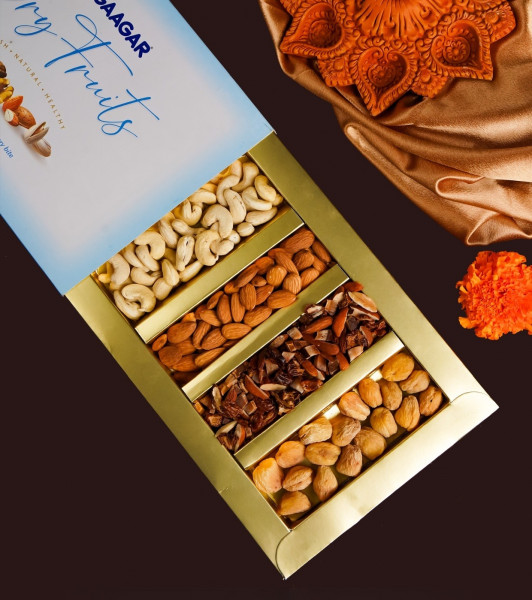 Image of Dry fruit  box (4 Section )