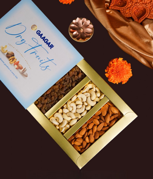Image of Dry fruit box (3 Section )