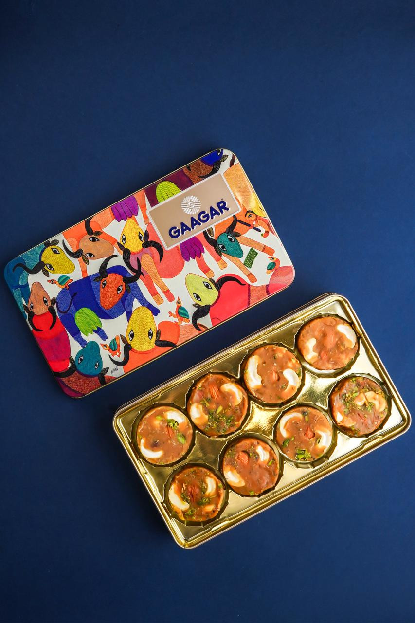 Gud Ajwain - Gond Art Tin box