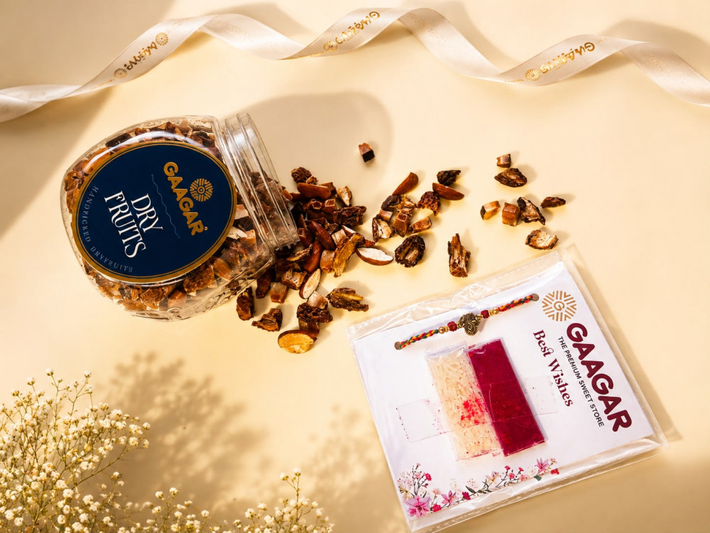 Image of Roasted nuts 250 Gm + Rakhi