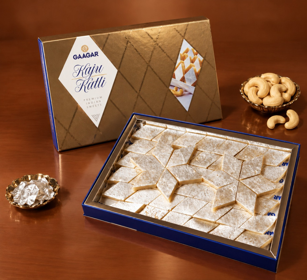 Image of Silver Kaju Katli Box