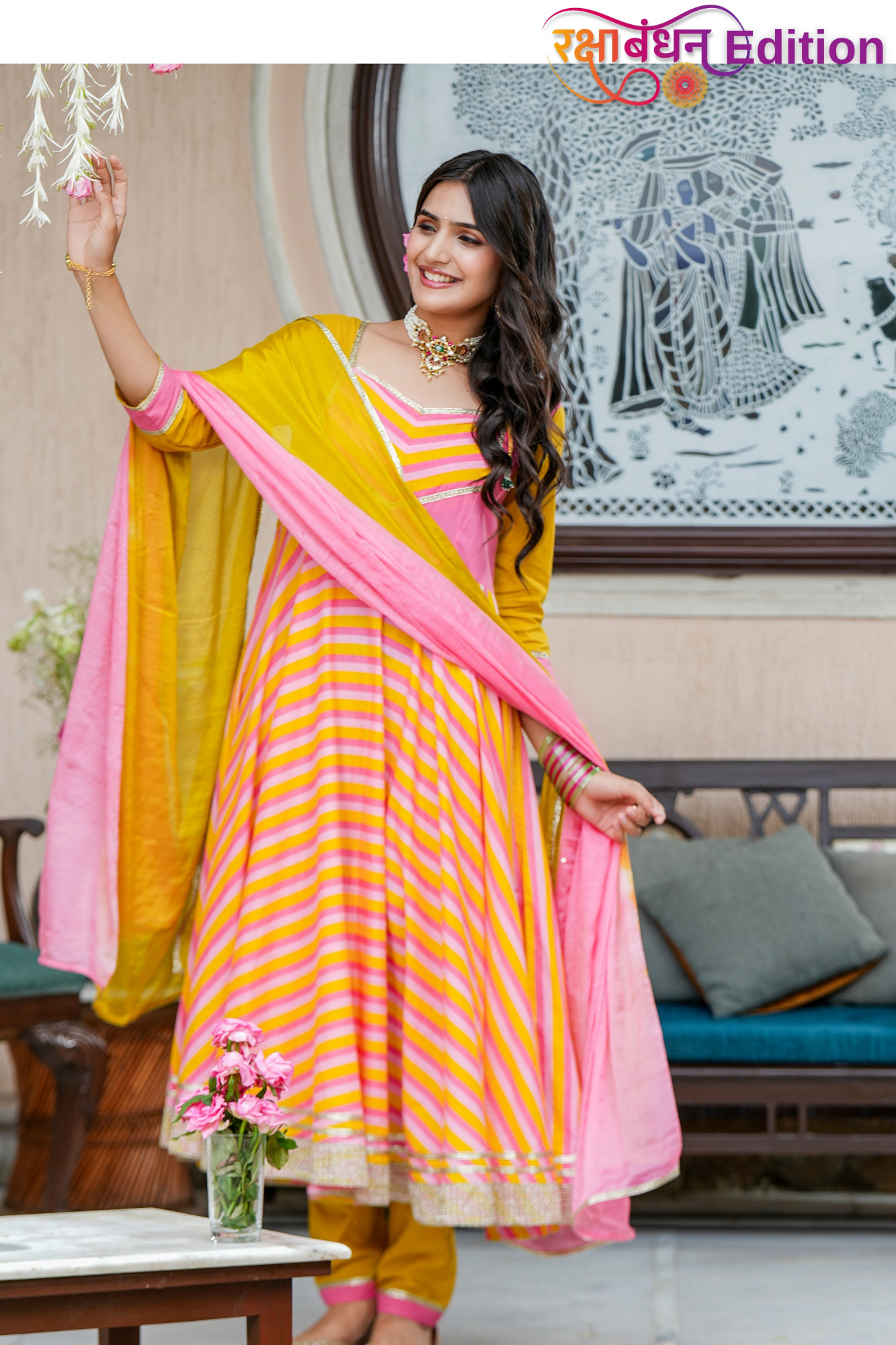 TARANGINI MULTI SHADES ANARKALI SET