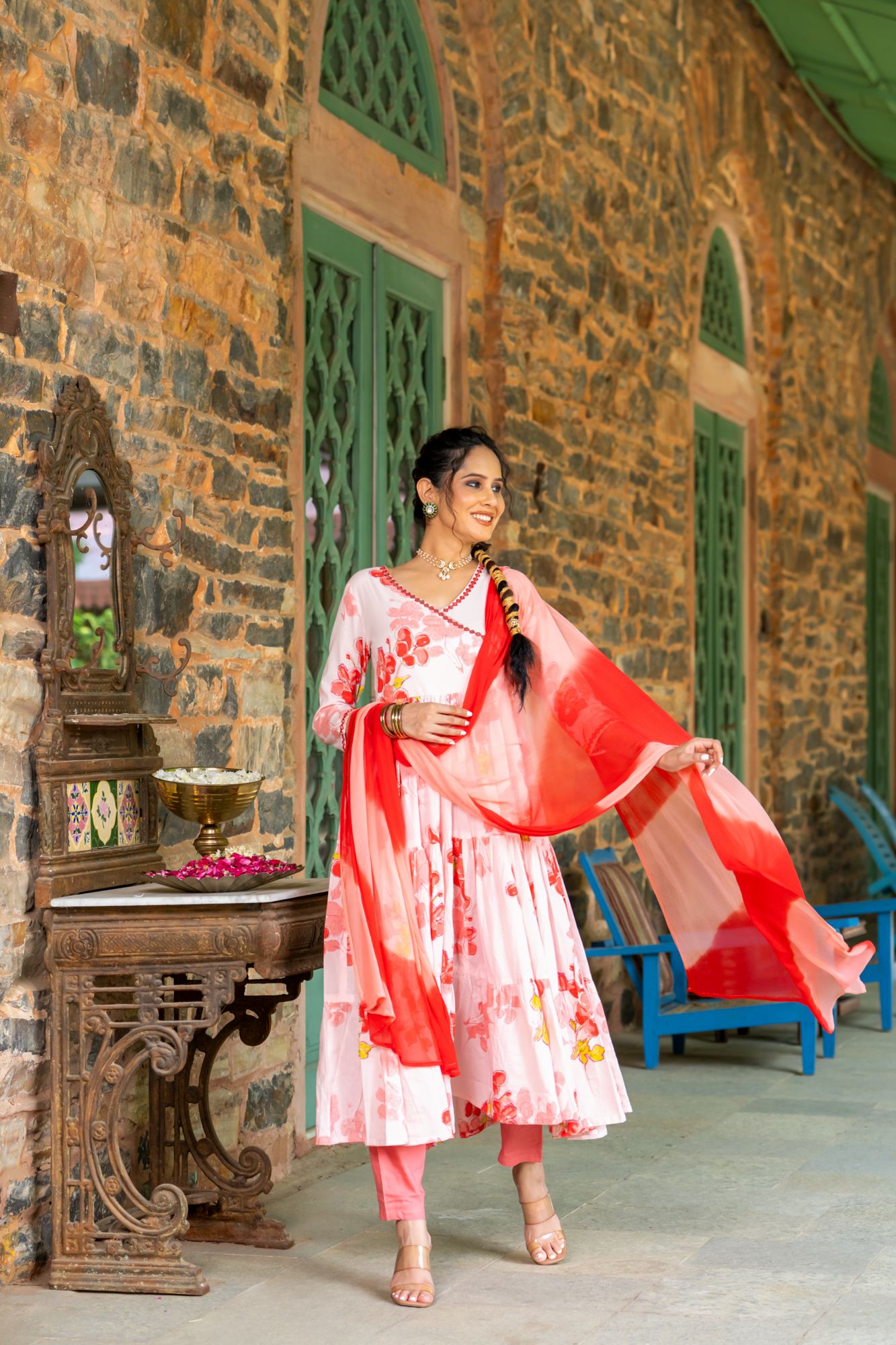 BLUSHING MIRROR ANARKALI SUIT SET