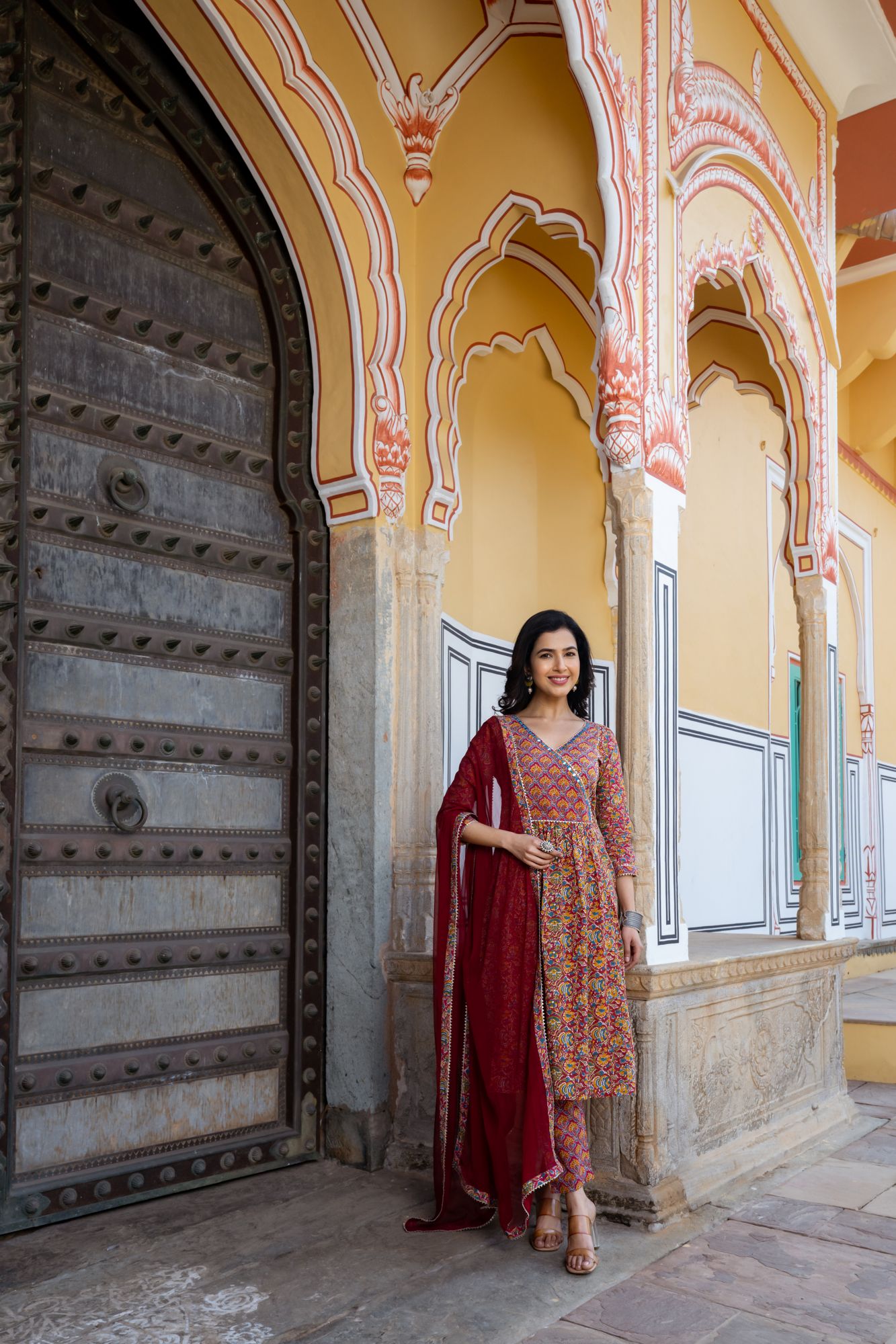 ETERNAL PRINT FLARED KURTA SET