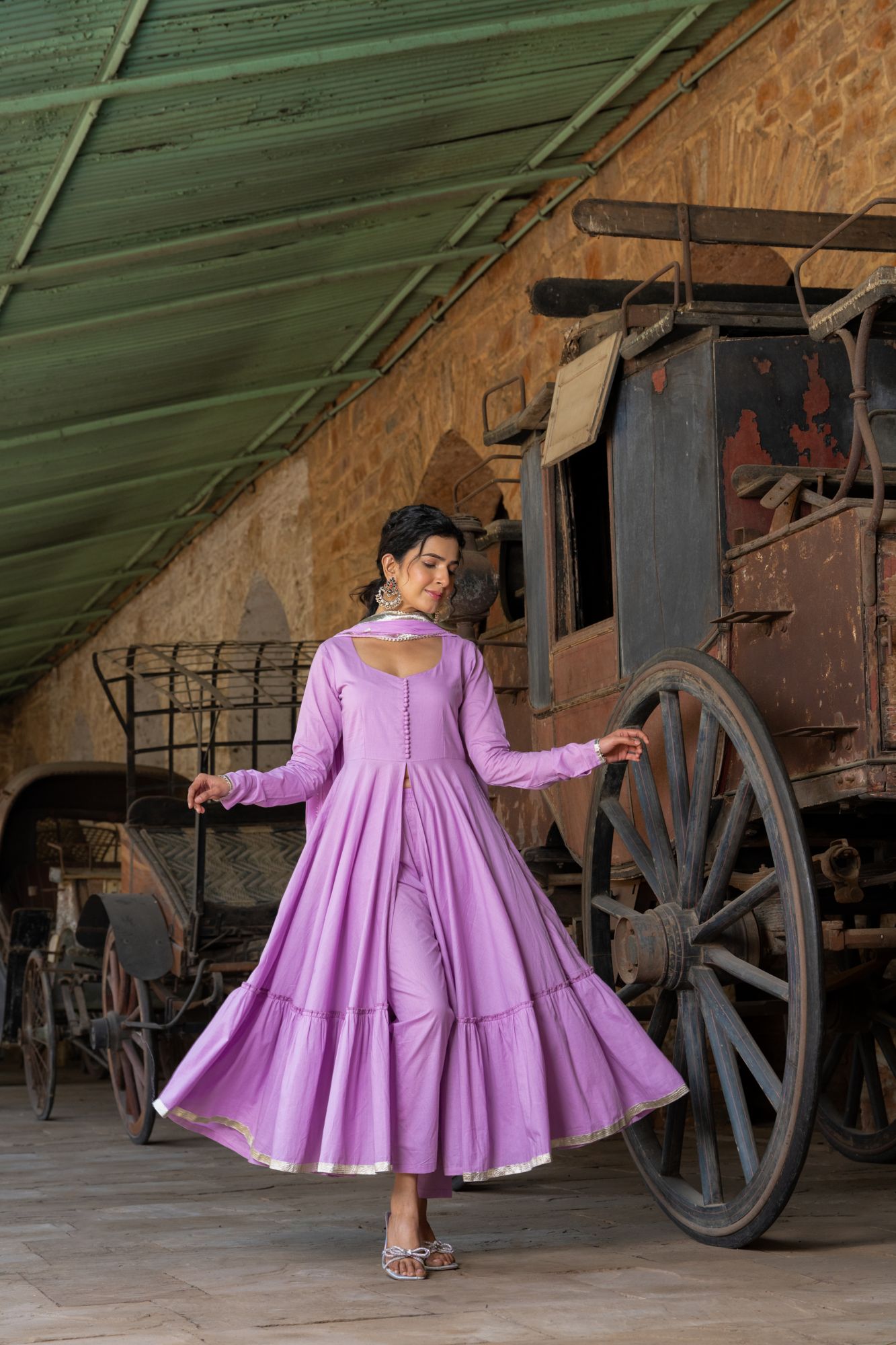 LILAC GRACE TIERED SUIT SET