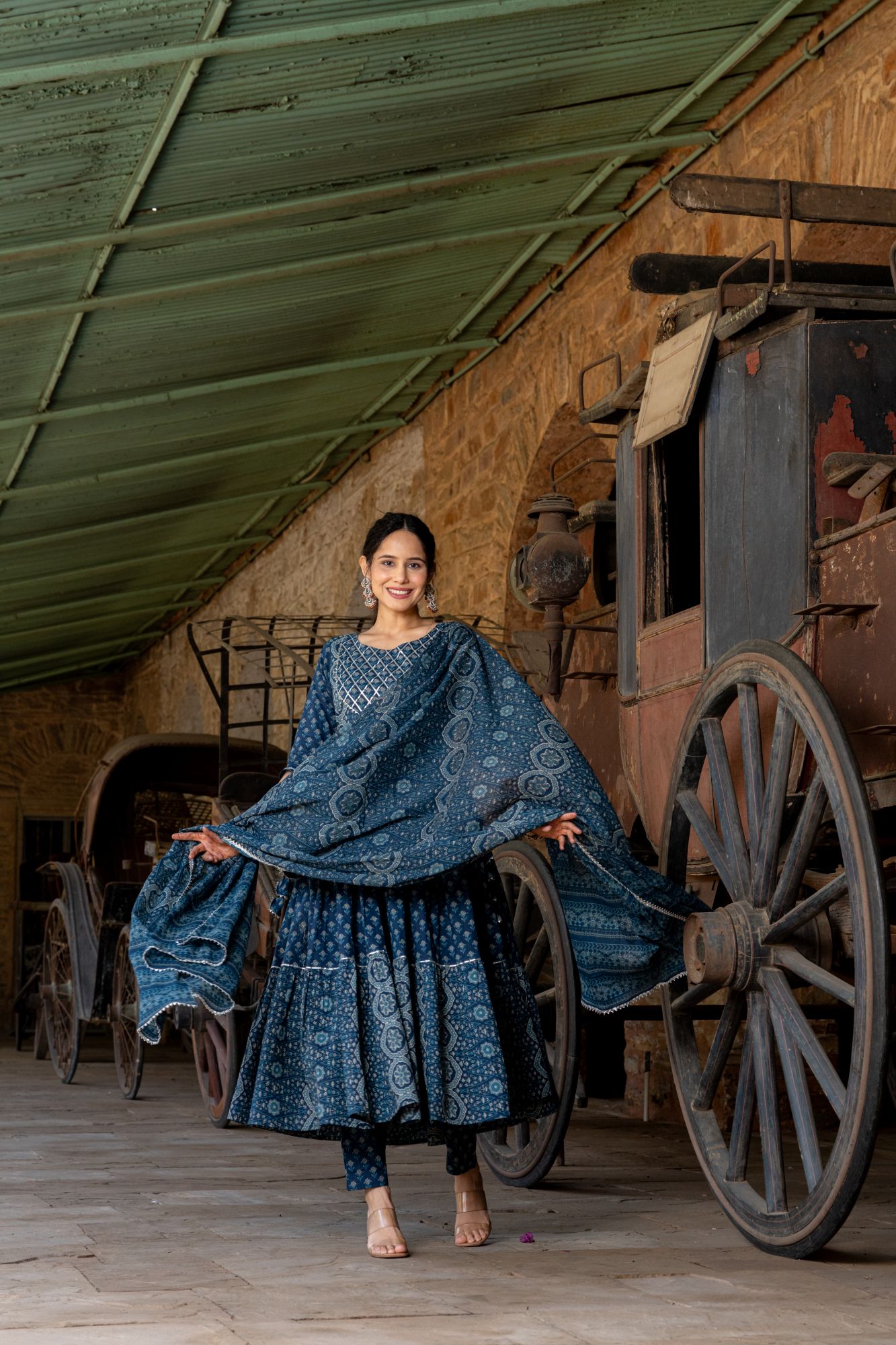 REGAL TIERED GOTA SUIT SET