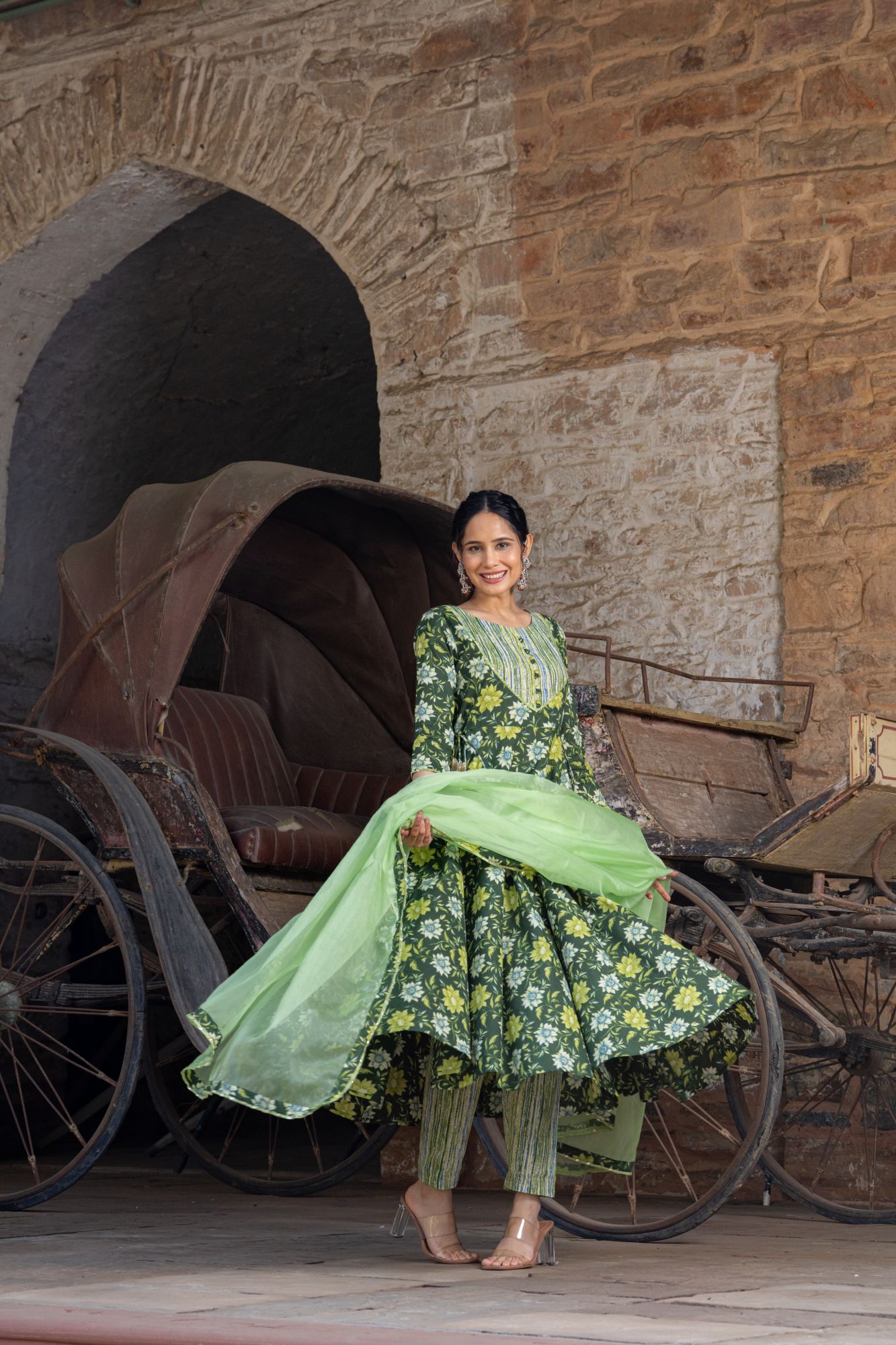 FLORAL BLOSSOM COTTON SUIT SET