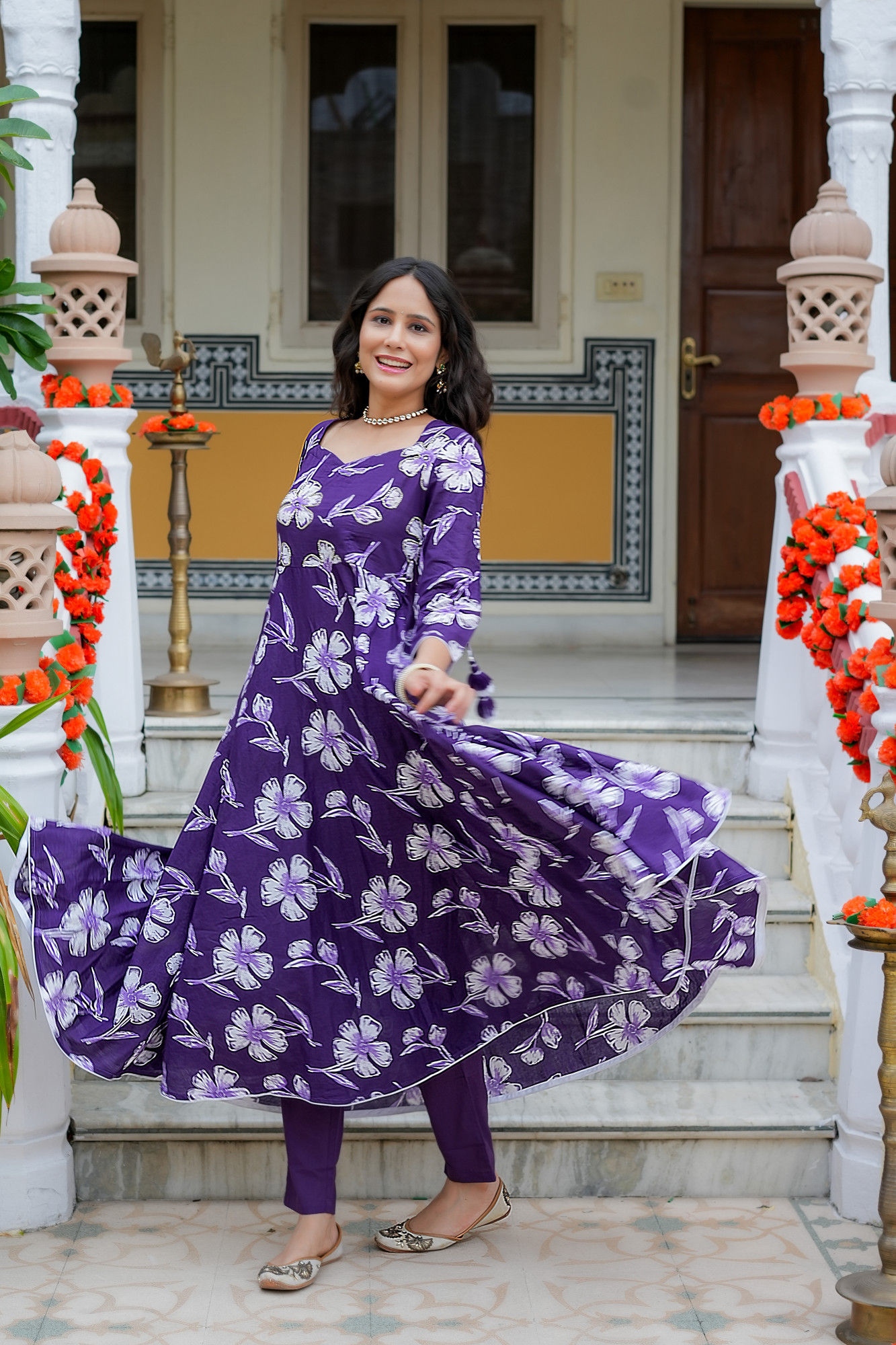 VYARA ROYAL PURPLE ANRAKLI SET