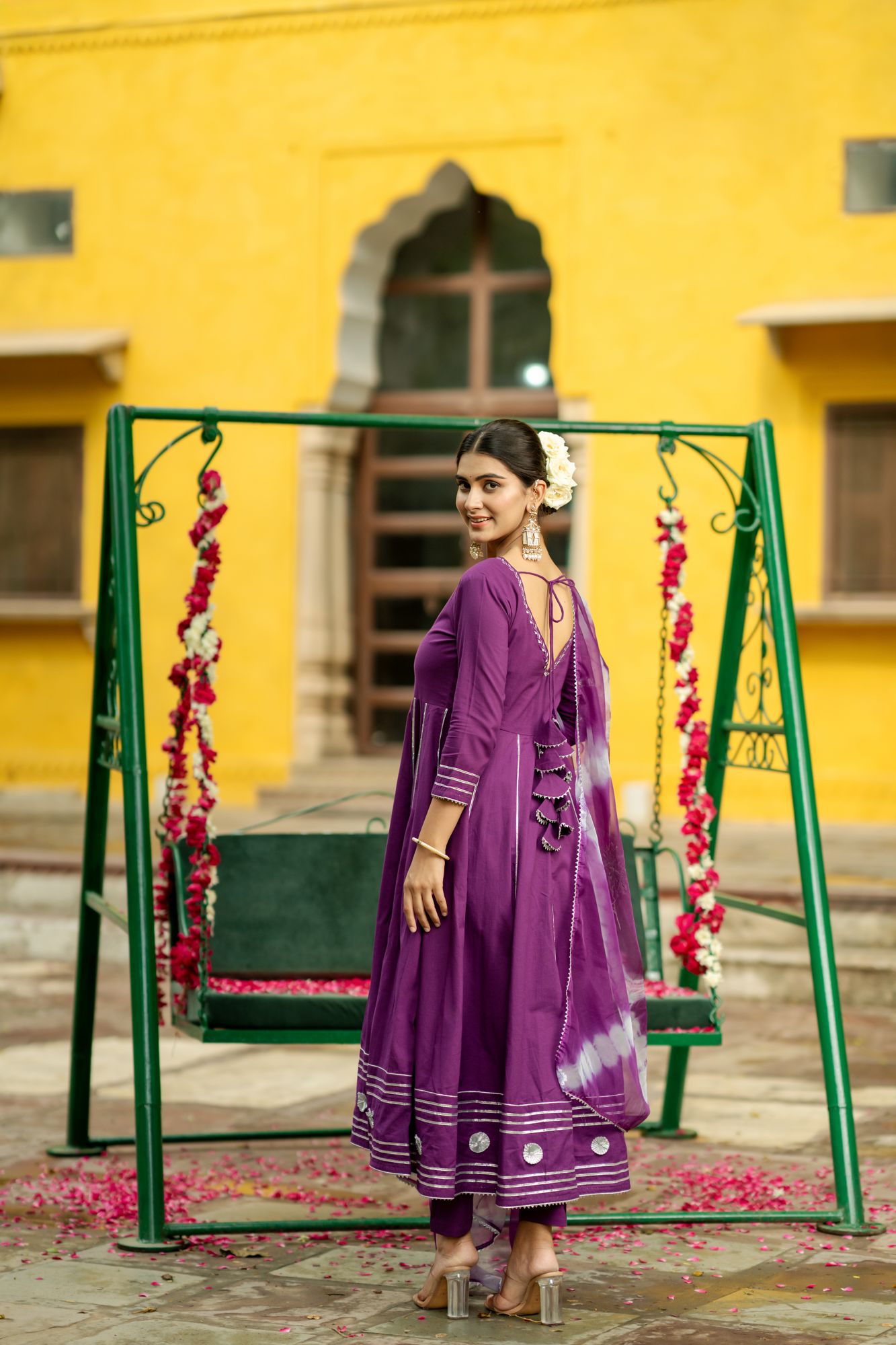 OPULENT PURPLE GOTA SUIT SET