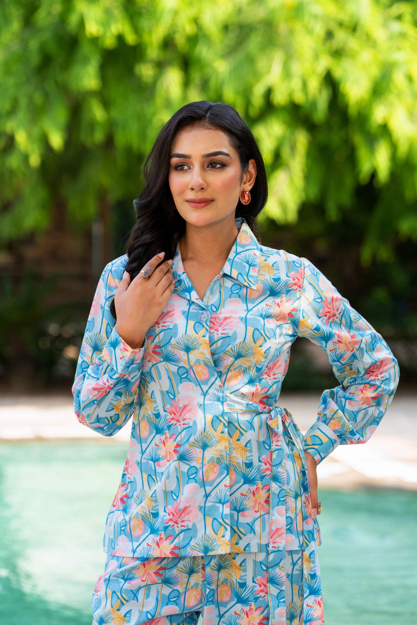 BLUE BOLDNESS CO-ORD SET