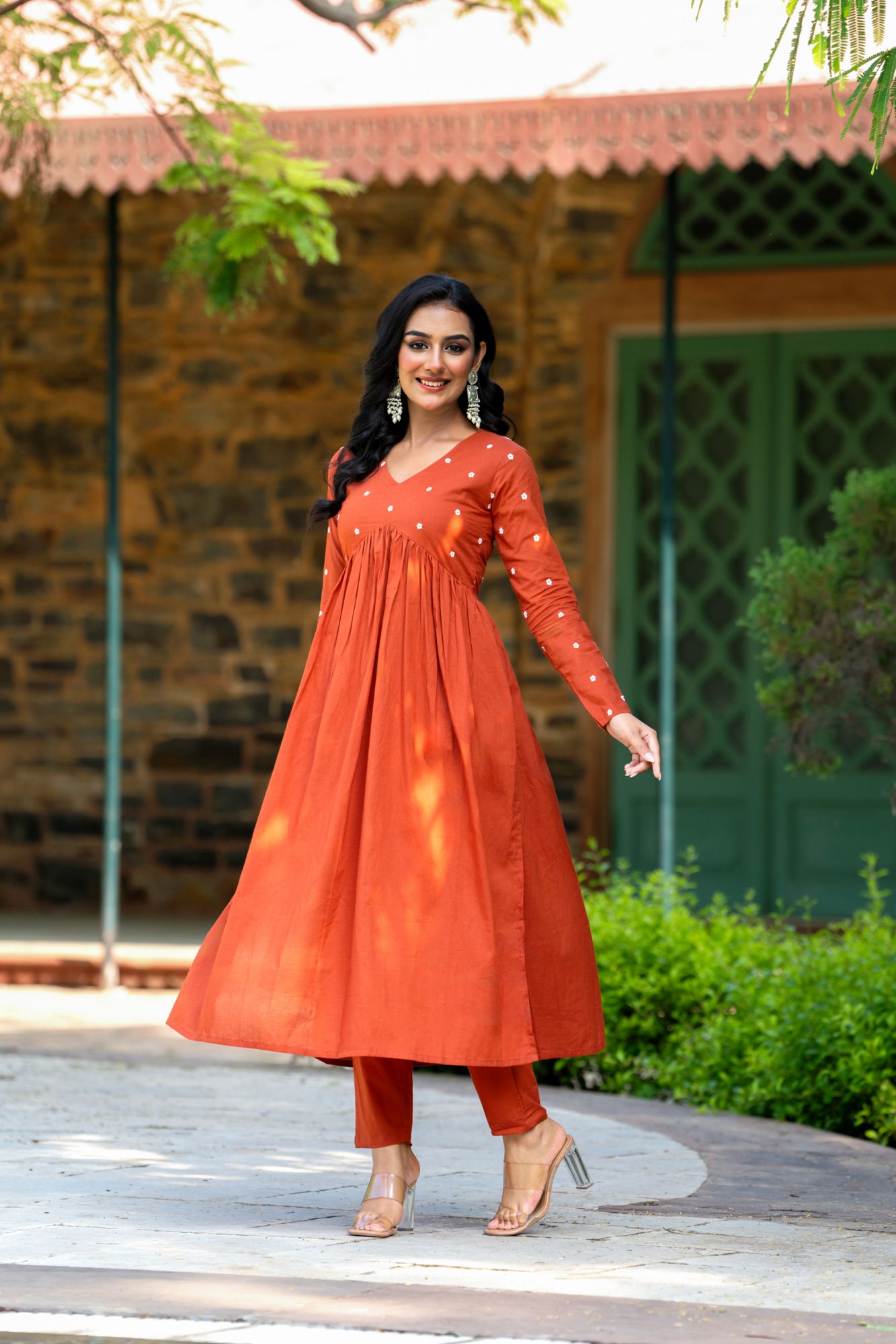 RUSTIC EMBROIDERY KURTA SET