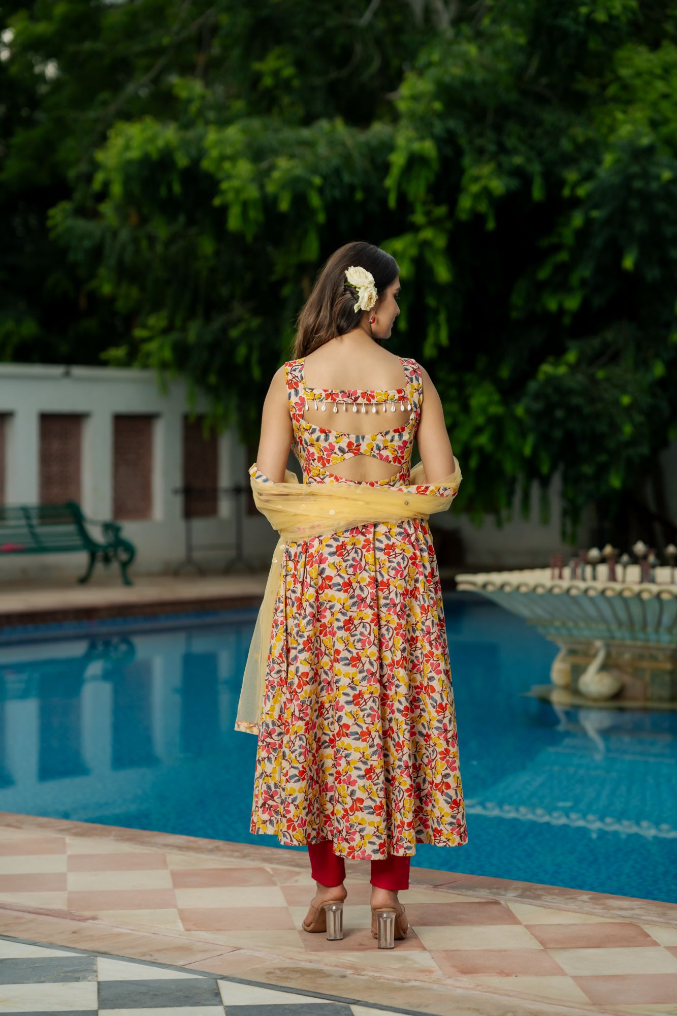 FLORAL FANTASY ANARKALI SET