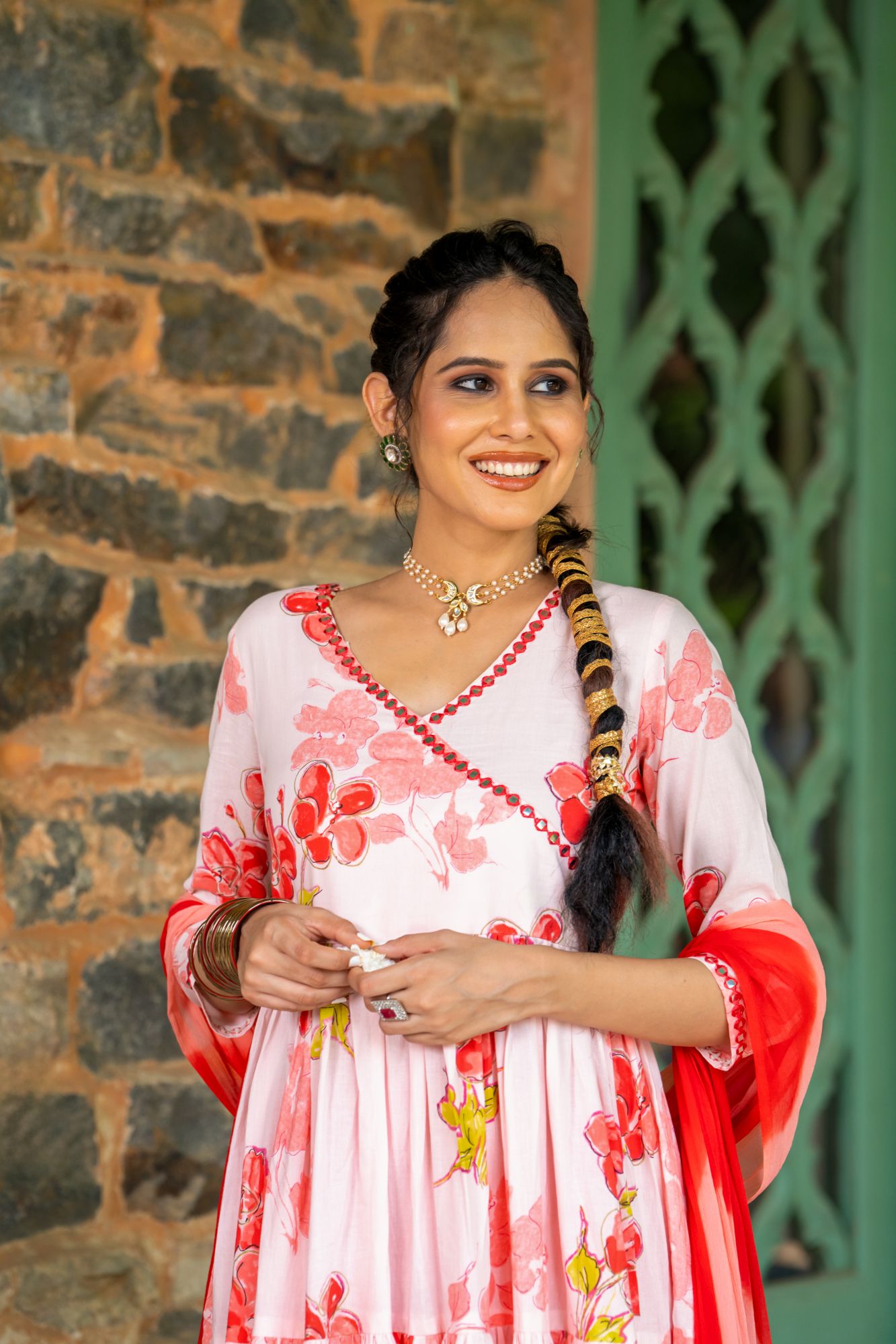 BLUSHING MIRROR ANARKALI SUIT SET