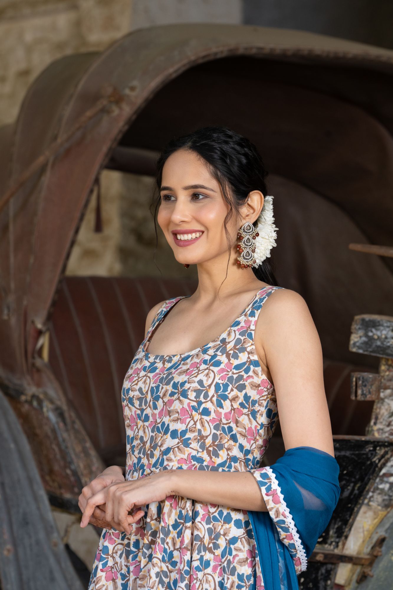 FLARED JAAL ANARKALI SUIT SET