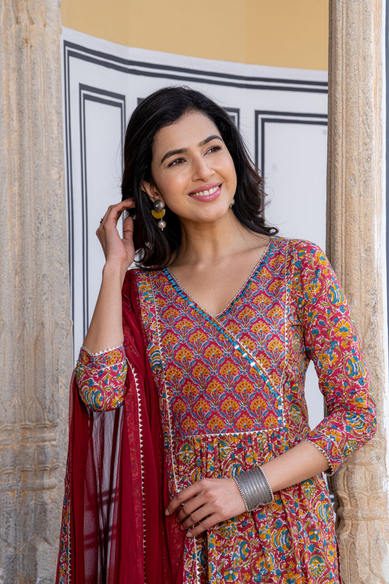 ETERNAL PRINT FLARED KURTA SET