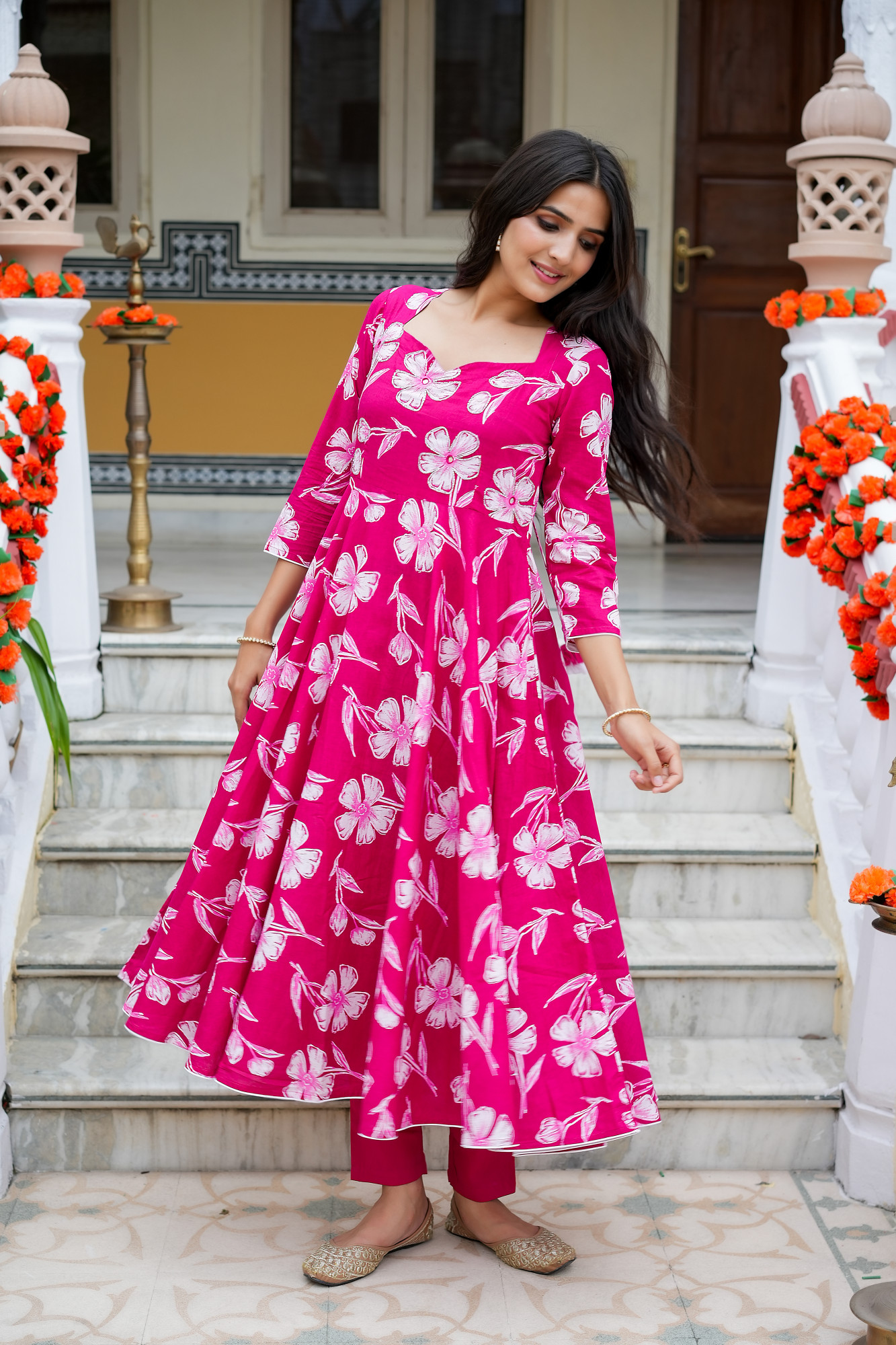 DEVINA ROYAL PINK ANRAKLI SET