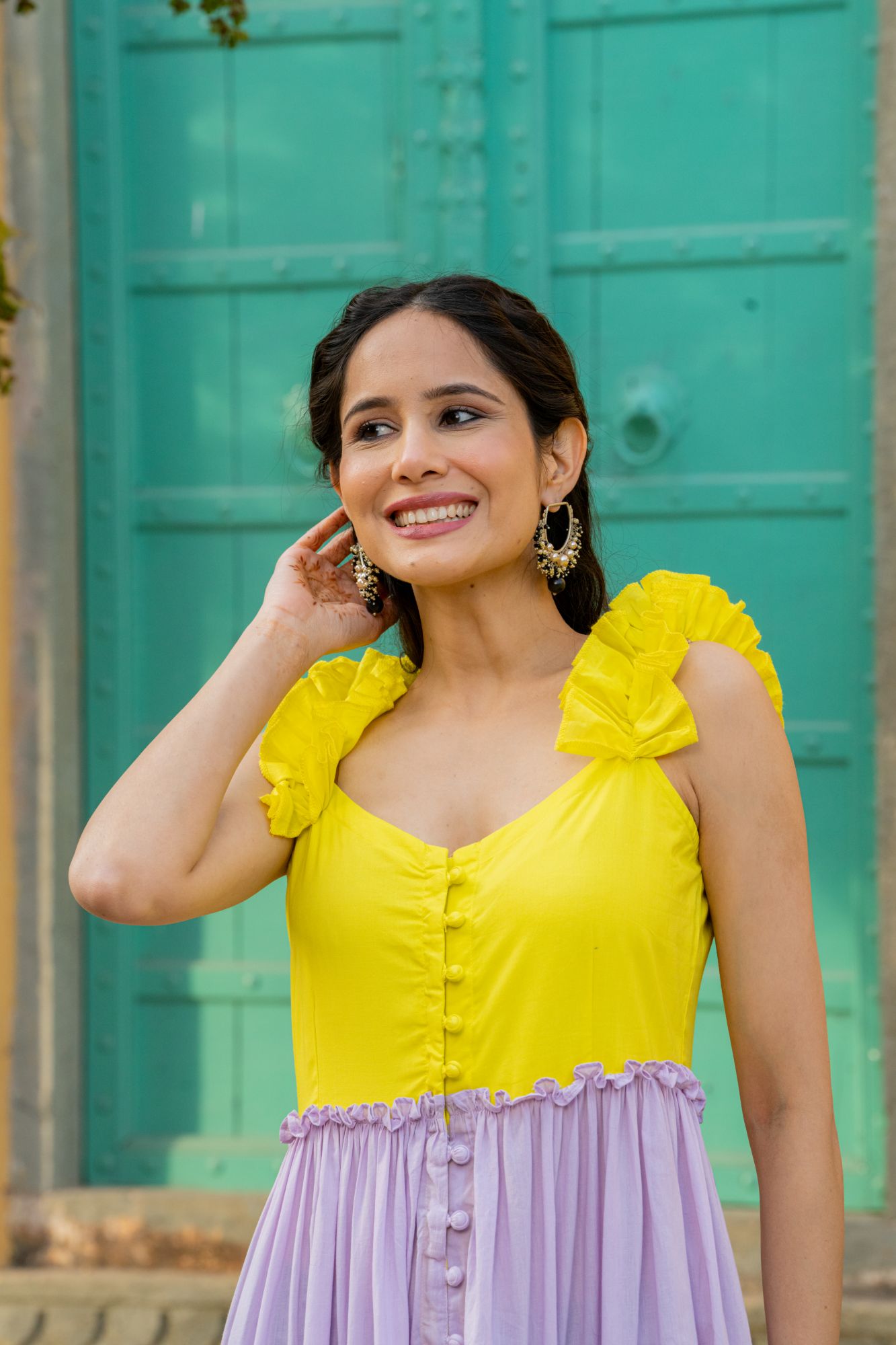 RADIANT SUMMER FLARED DRESS