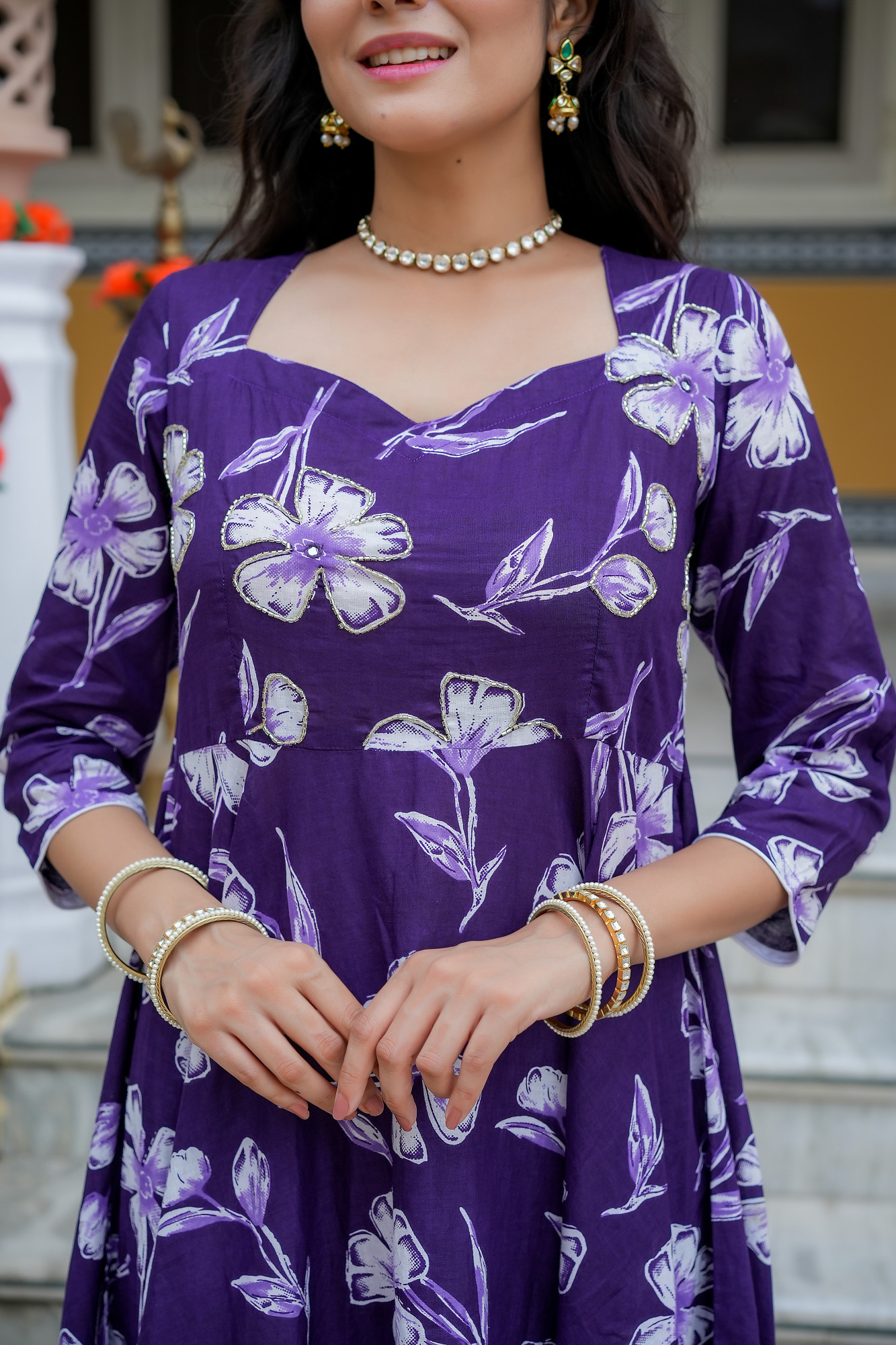 VYARA ROYAL PURPLE ANRAKLI SET