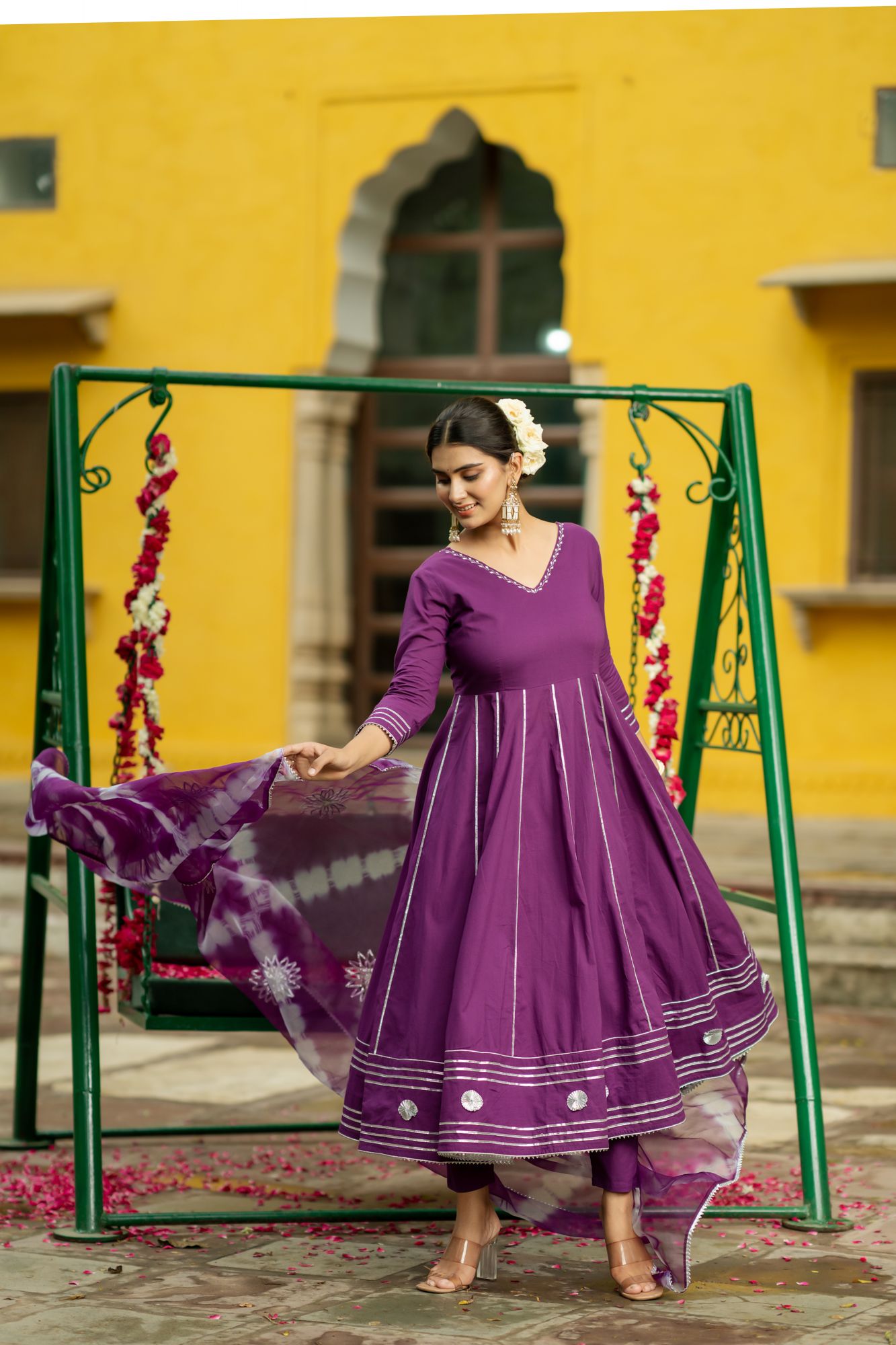 OPULENT PURPLE GOTA SUIT SET