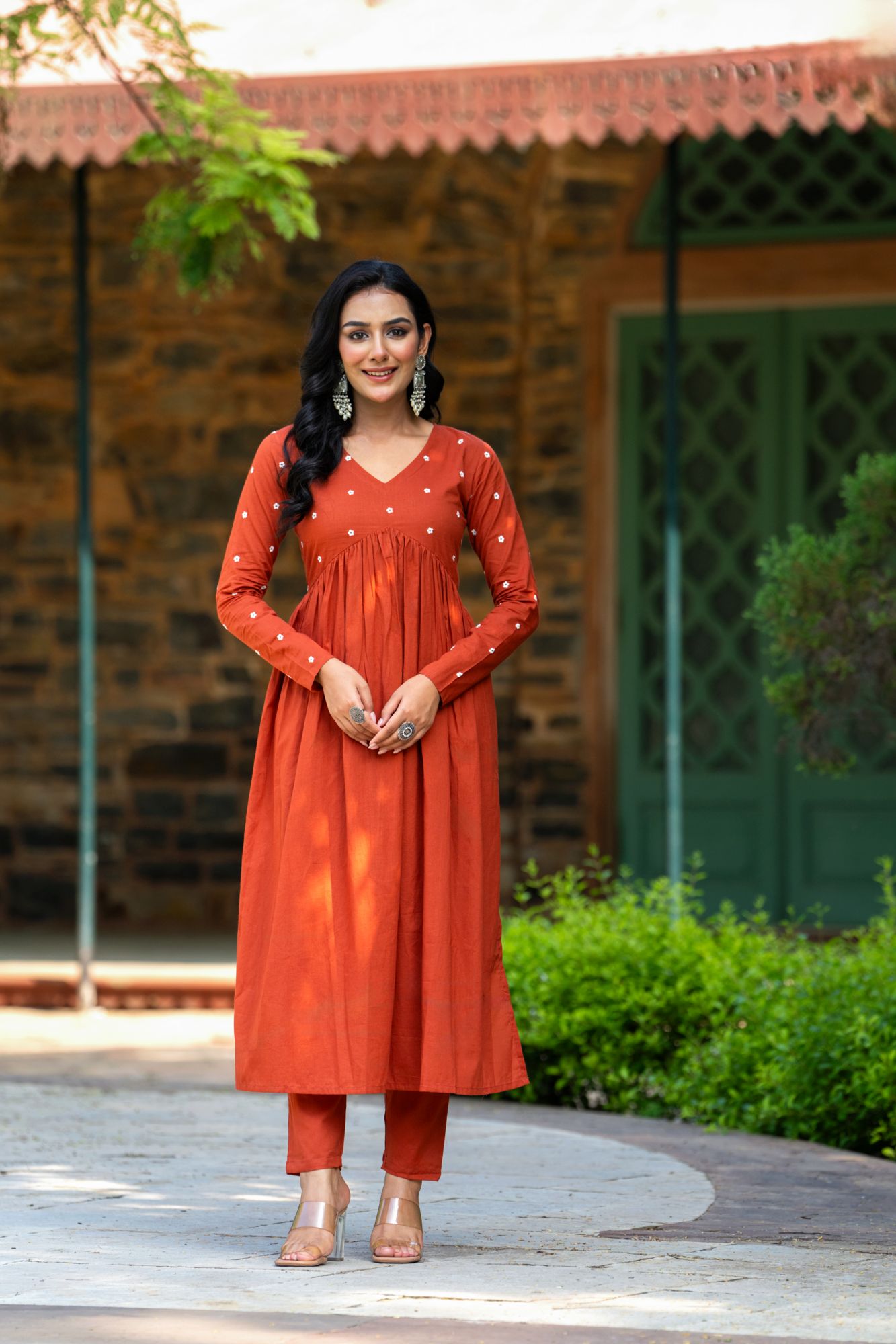 RUSTIC EMBROIDERY KURTA SET