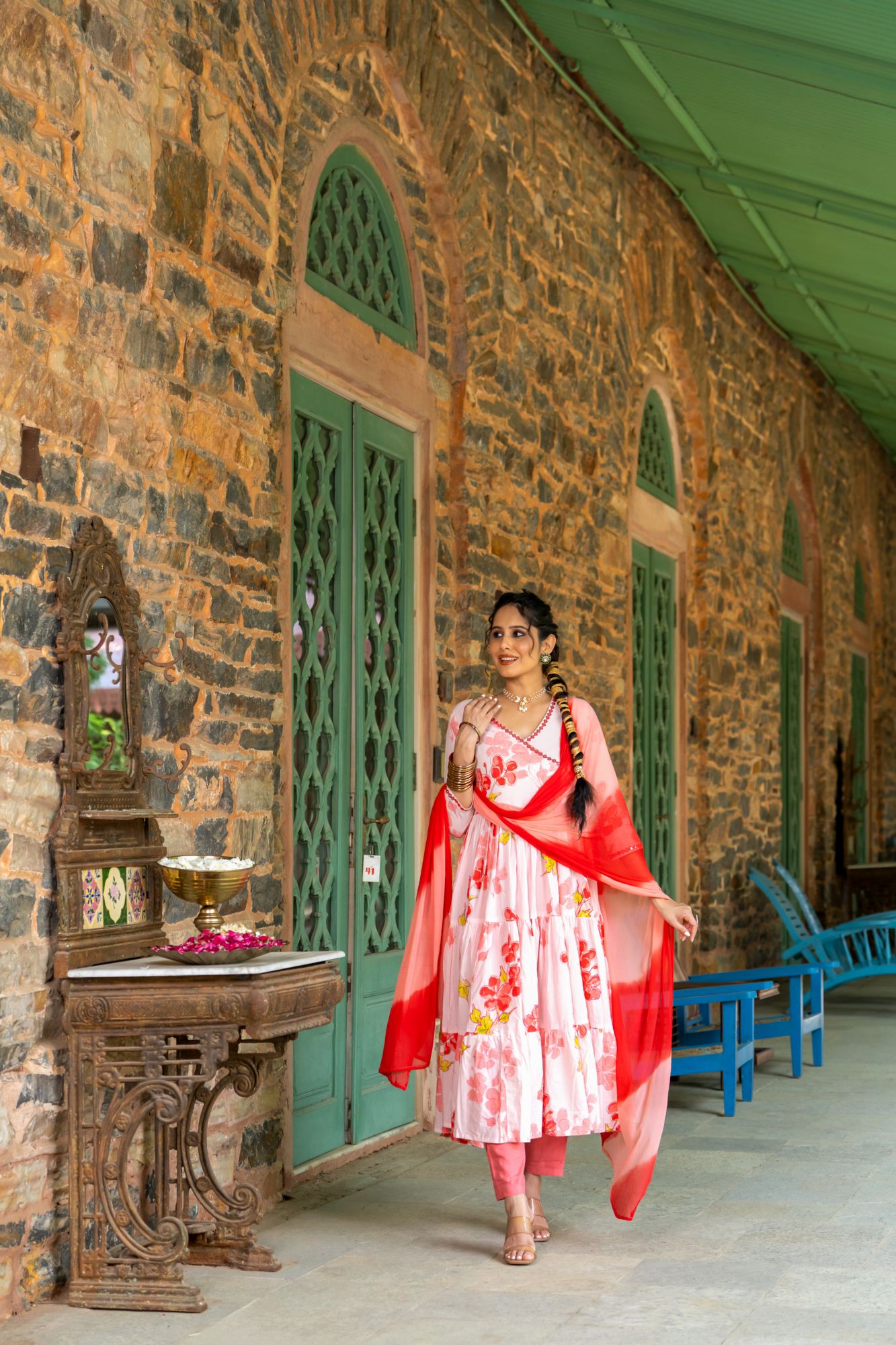 BLUSHING MIRROR ANARKALI SUIT SET