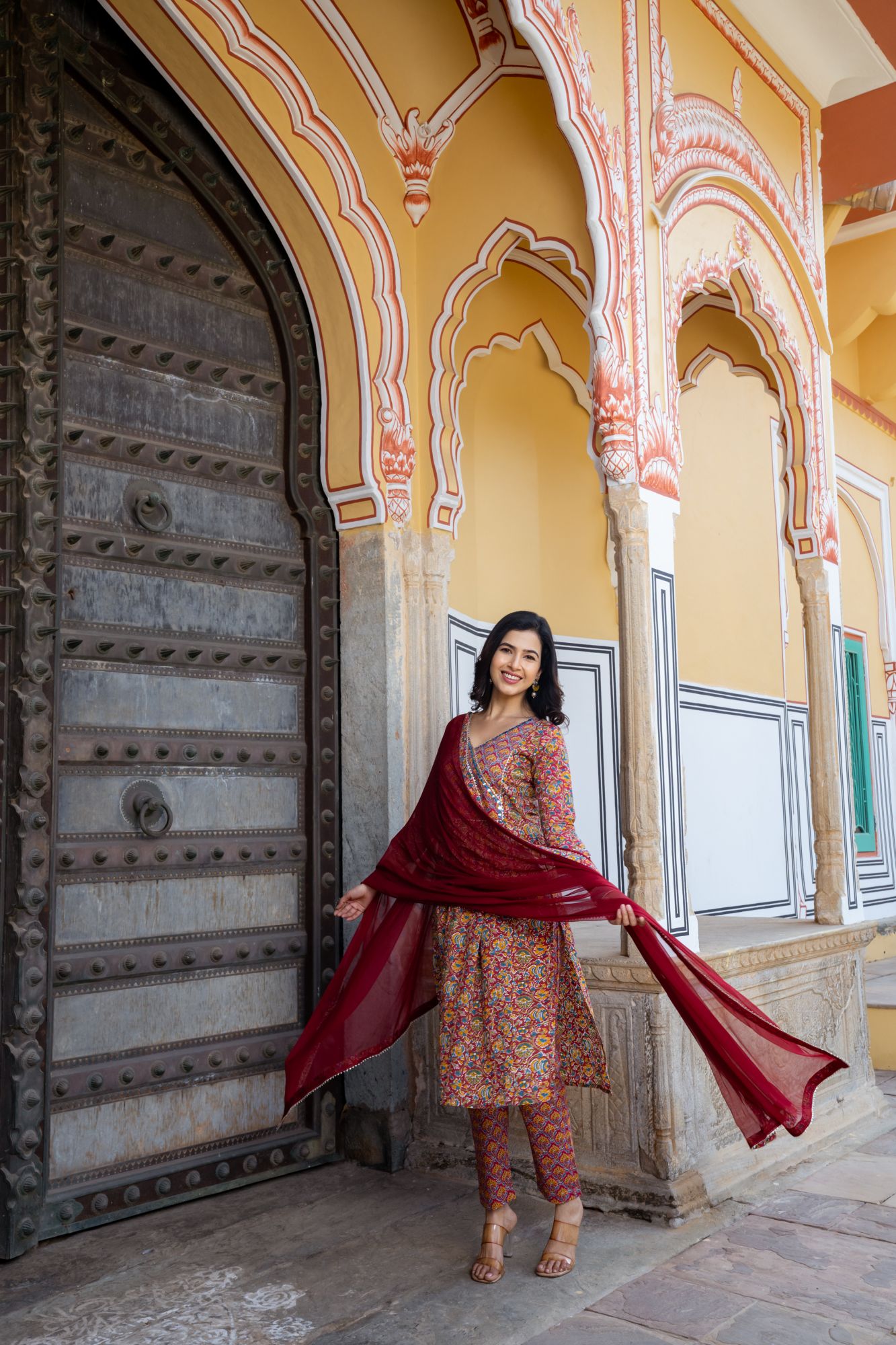 ETERNAL PRINT FLARED KURTA SET