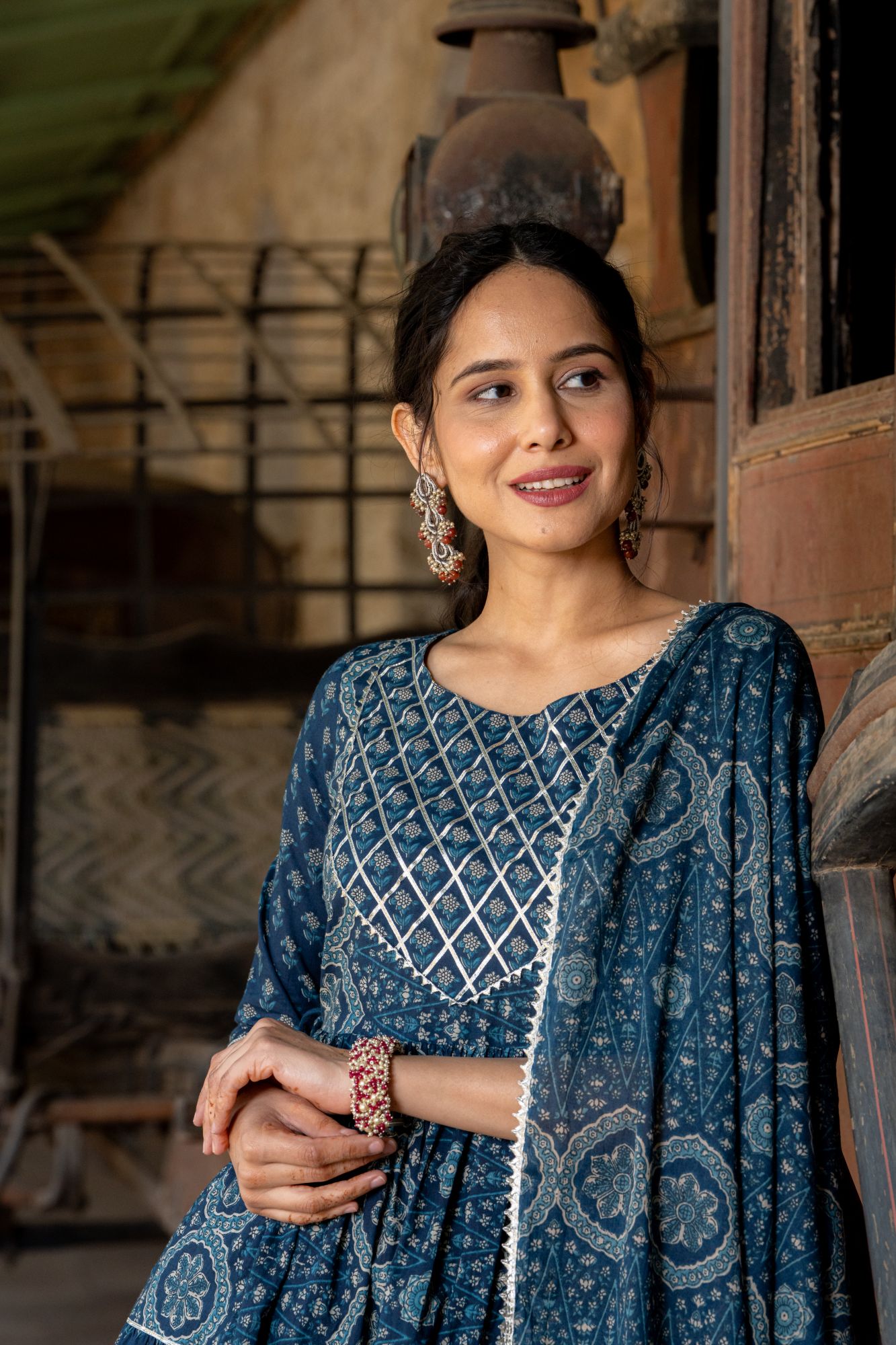 REGAL TIERED GOTA SUIT SET