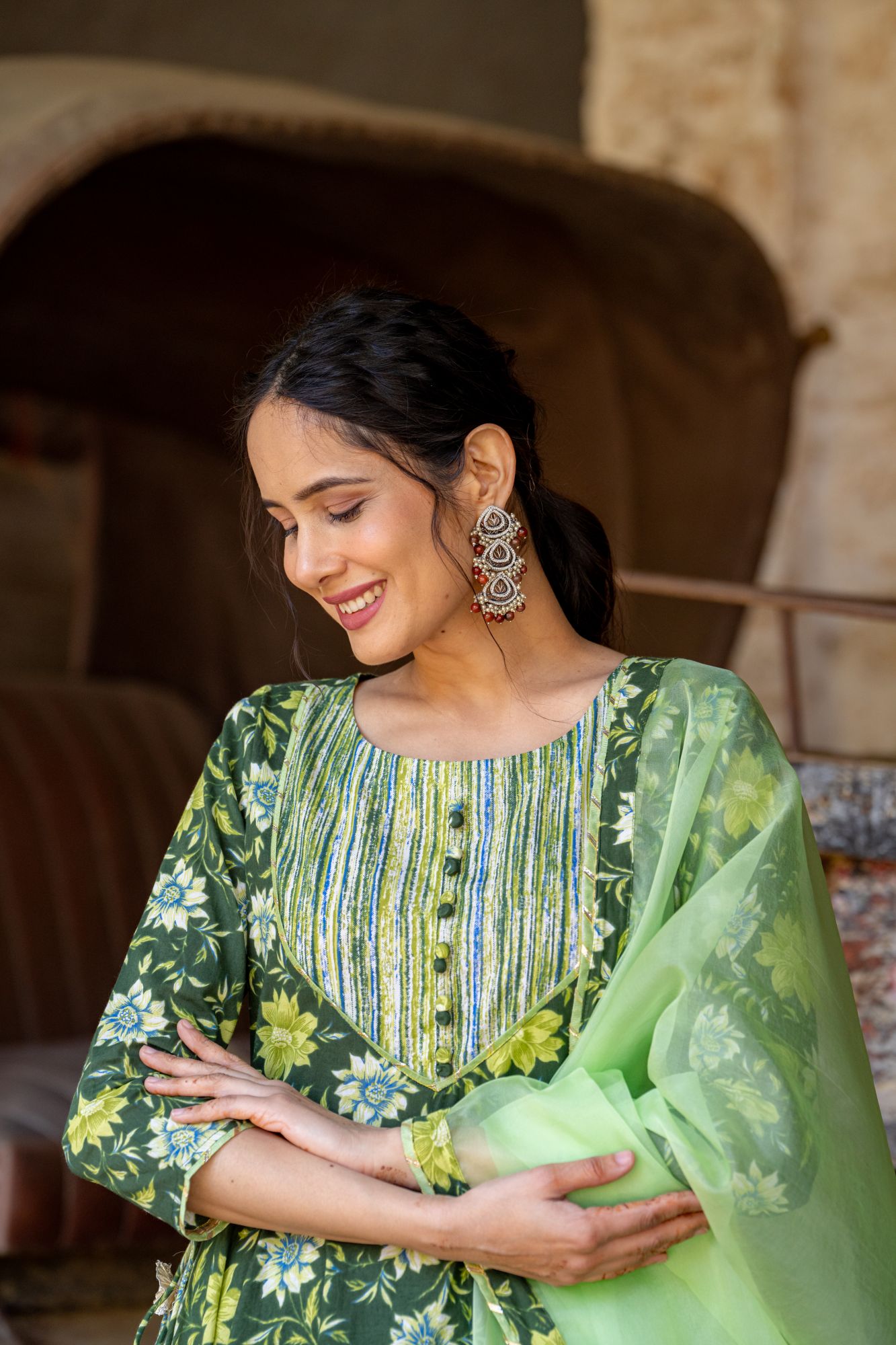 FLORAL BLOSSOM COTTON SUIT SET