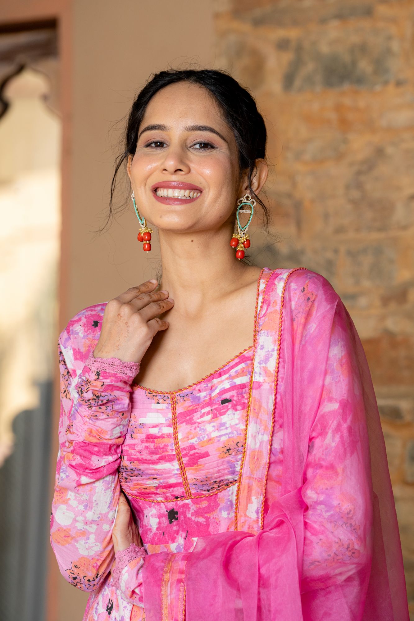 PINK MELODY COTTON SUIT SET