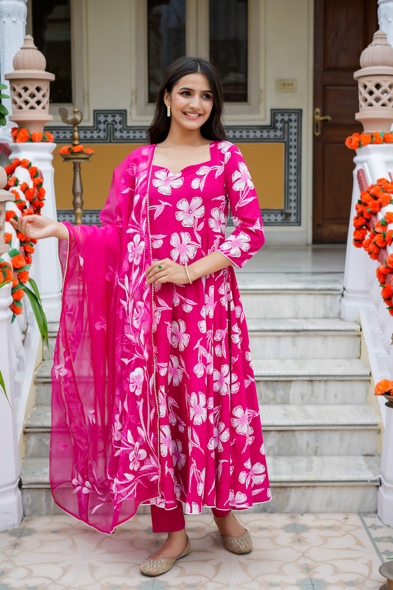 DEVINA ROYAL PINK ANRAKLI SET