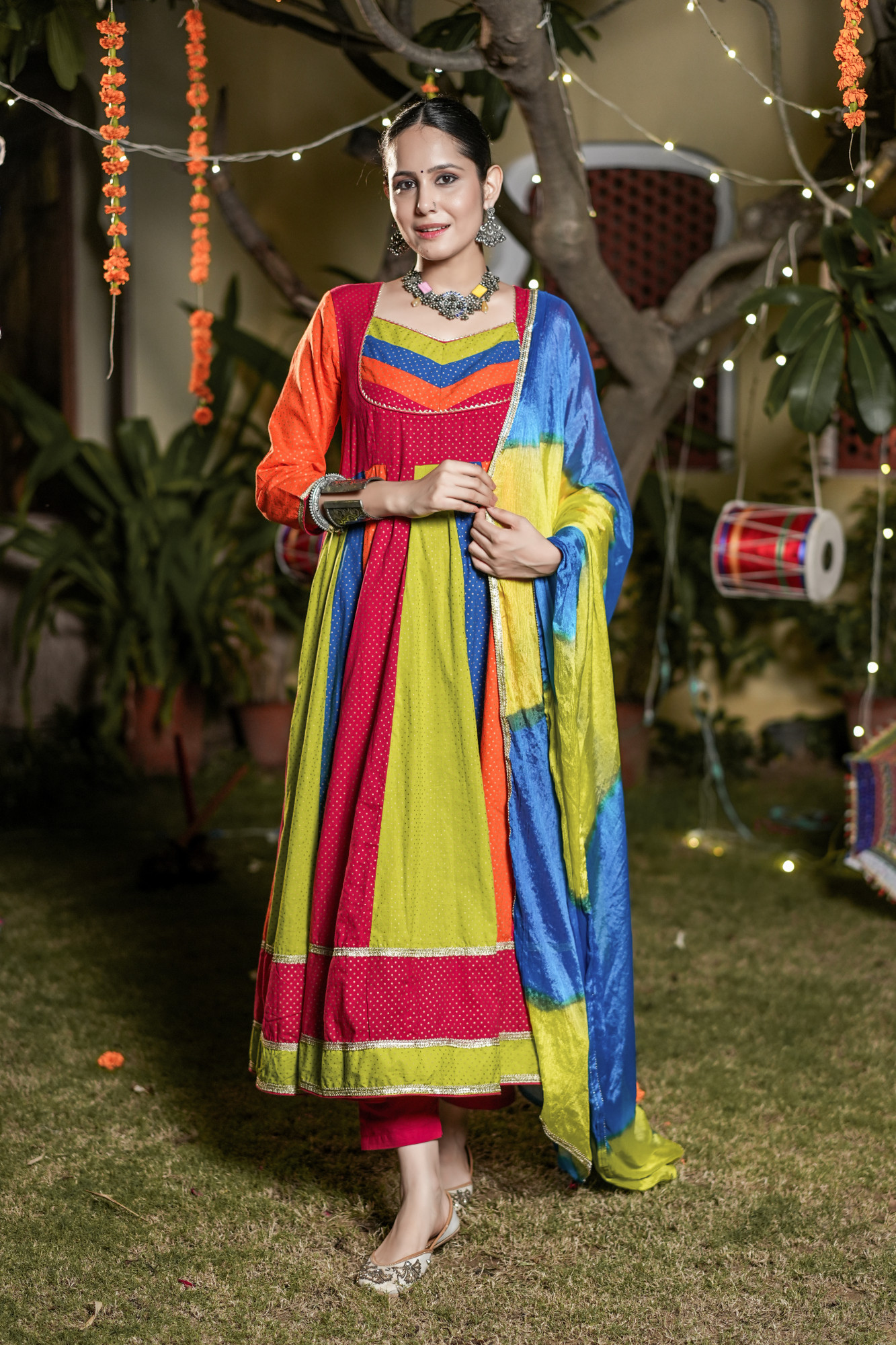 AVNI POLKA GLOW ANARKALI SET