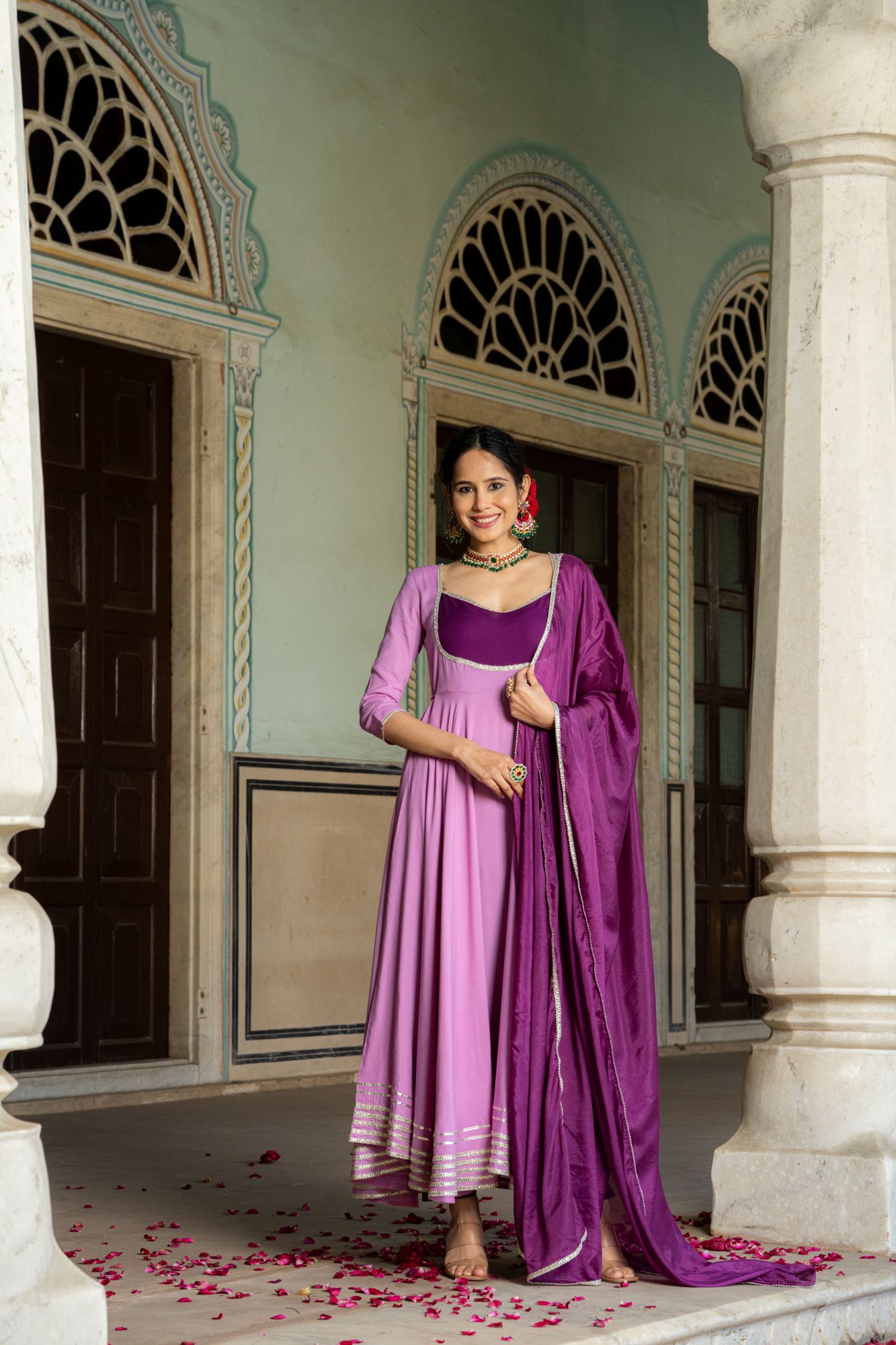 LILAC LACE OPULENCE SUIT SET