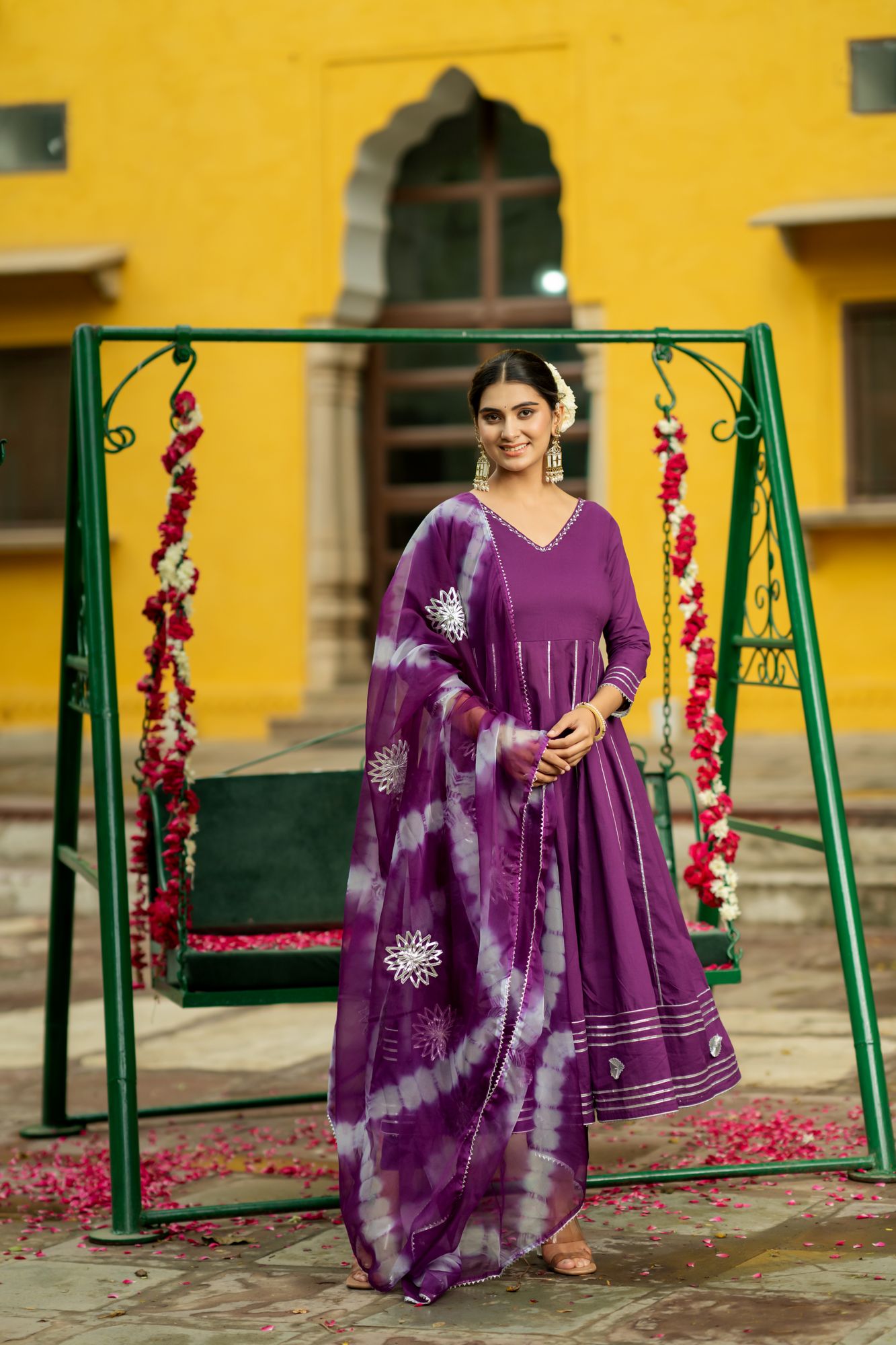 OPULENT PURPLE GOTA SUIT SET