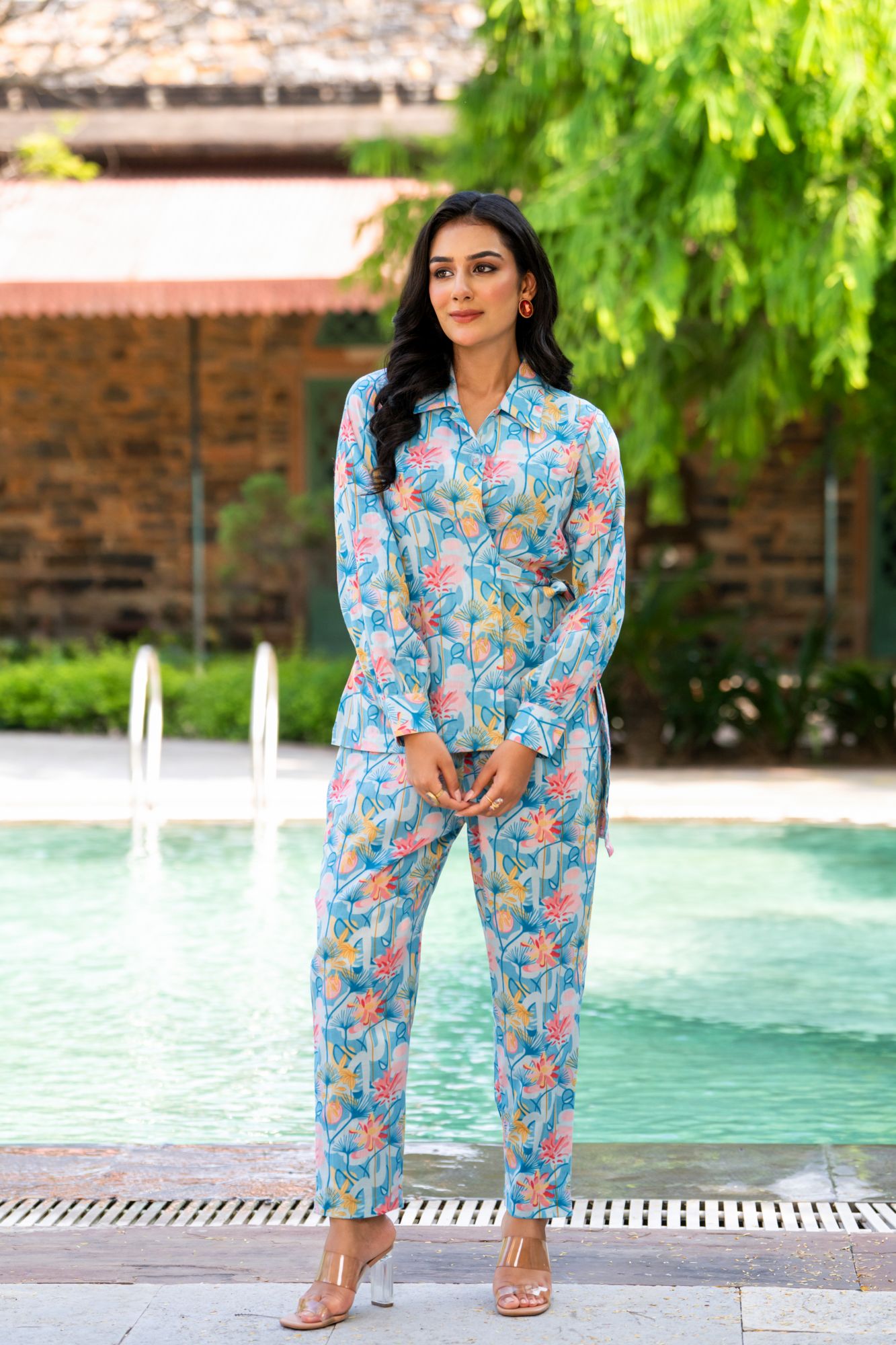 BLUE BOLDNESS CO-ORD SET