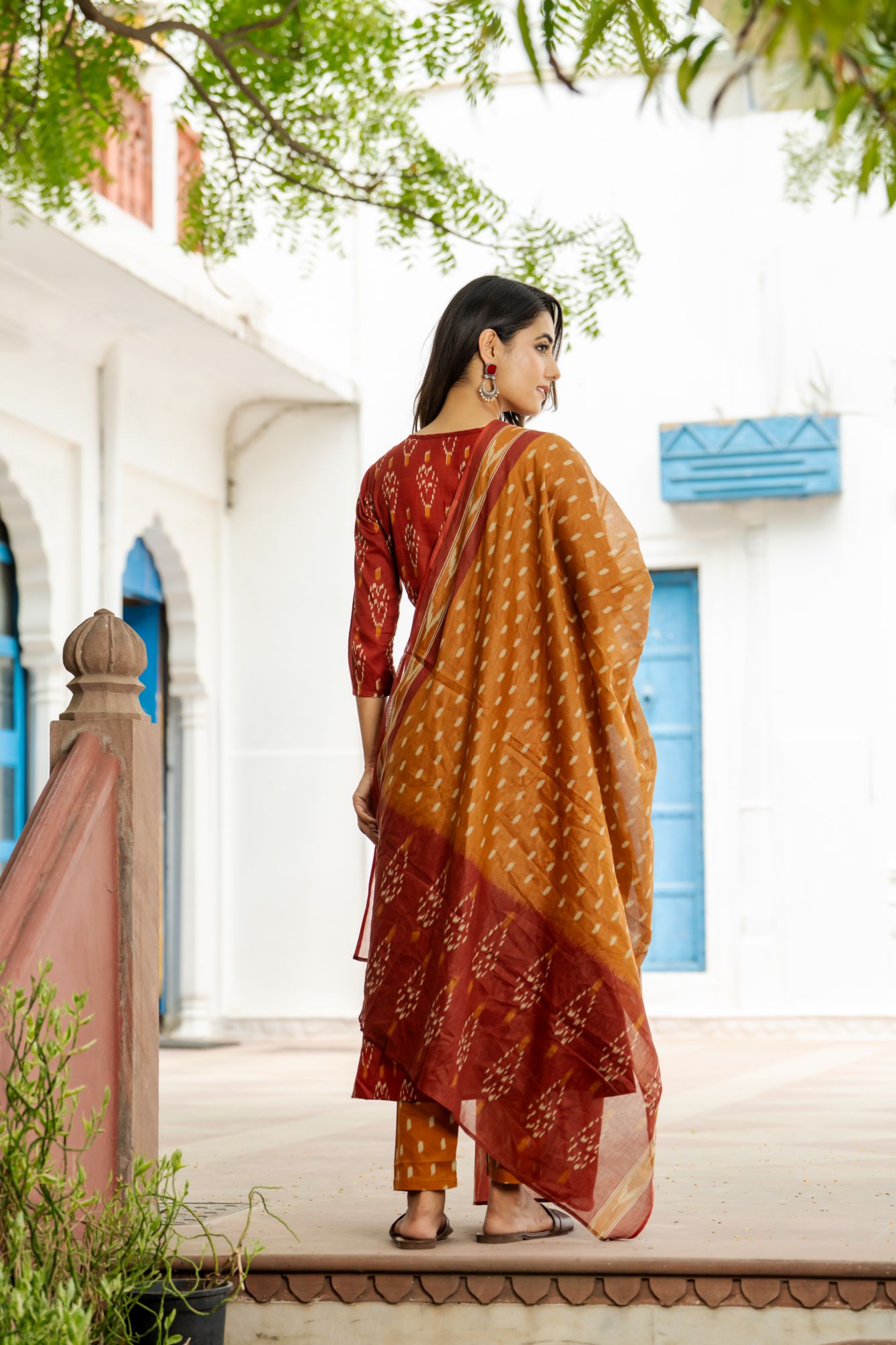 MODERN RUST FLAIR KURTA SET